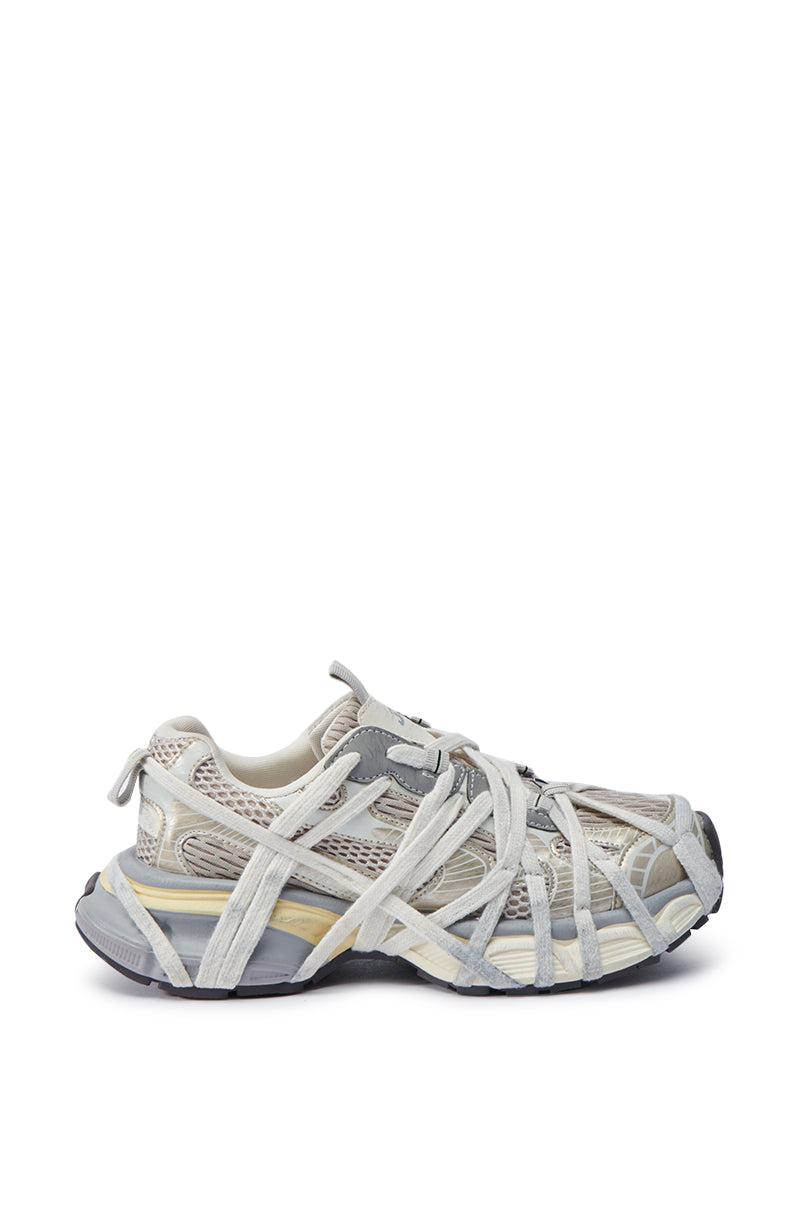 AZALEA WANG SELIE WHITE FLAT SNEAKER Product Image