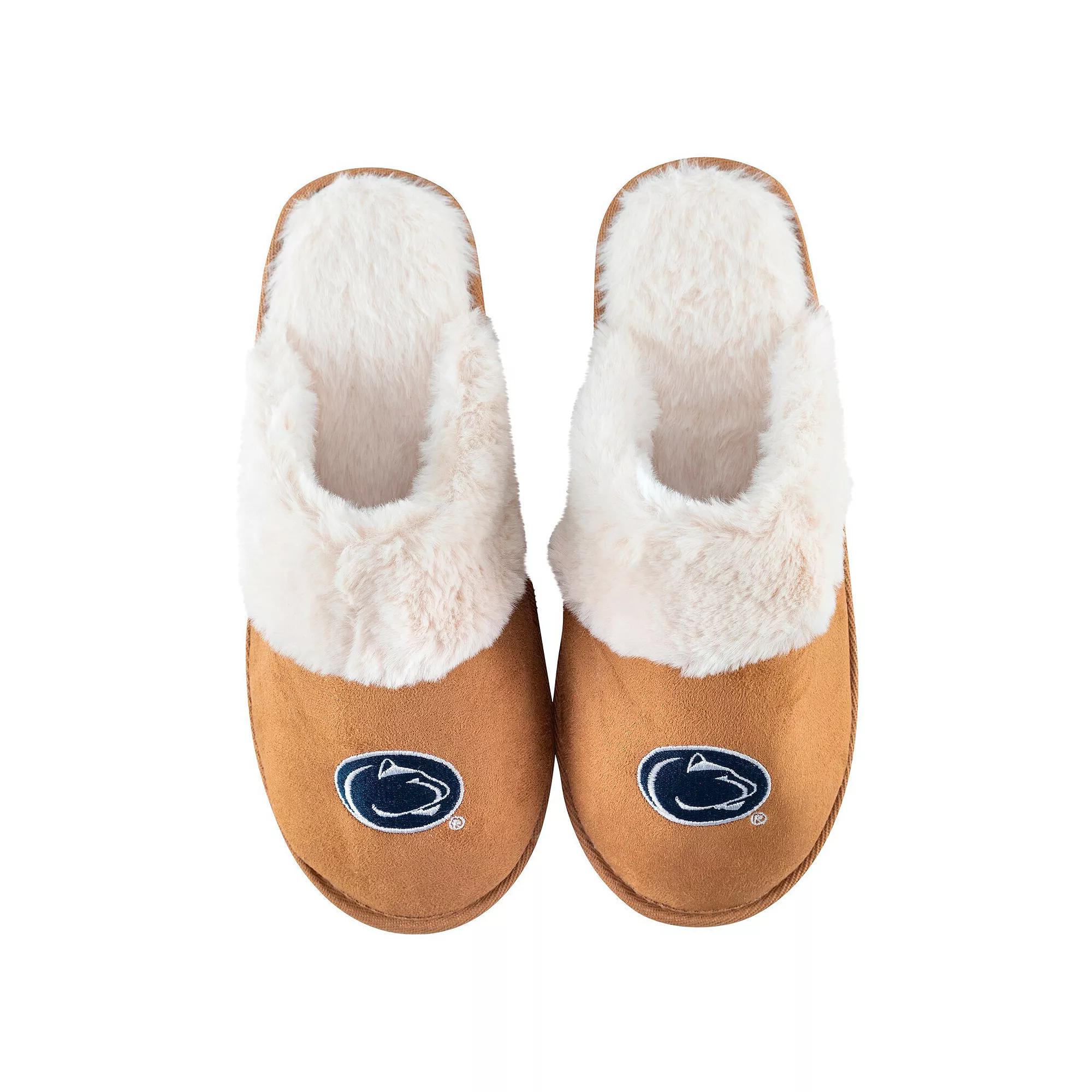 Women's ZooZatz Brown Penn State Nittany Lions Faux Fur Slippers,  Product Image
