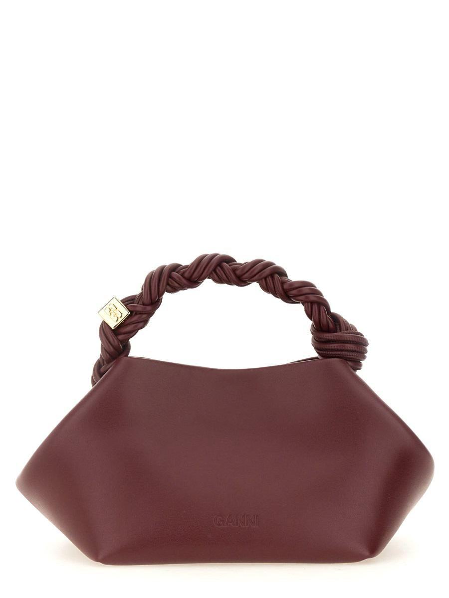 GANNI Bordeaux Mini Bou Handbag In Red Product Image
