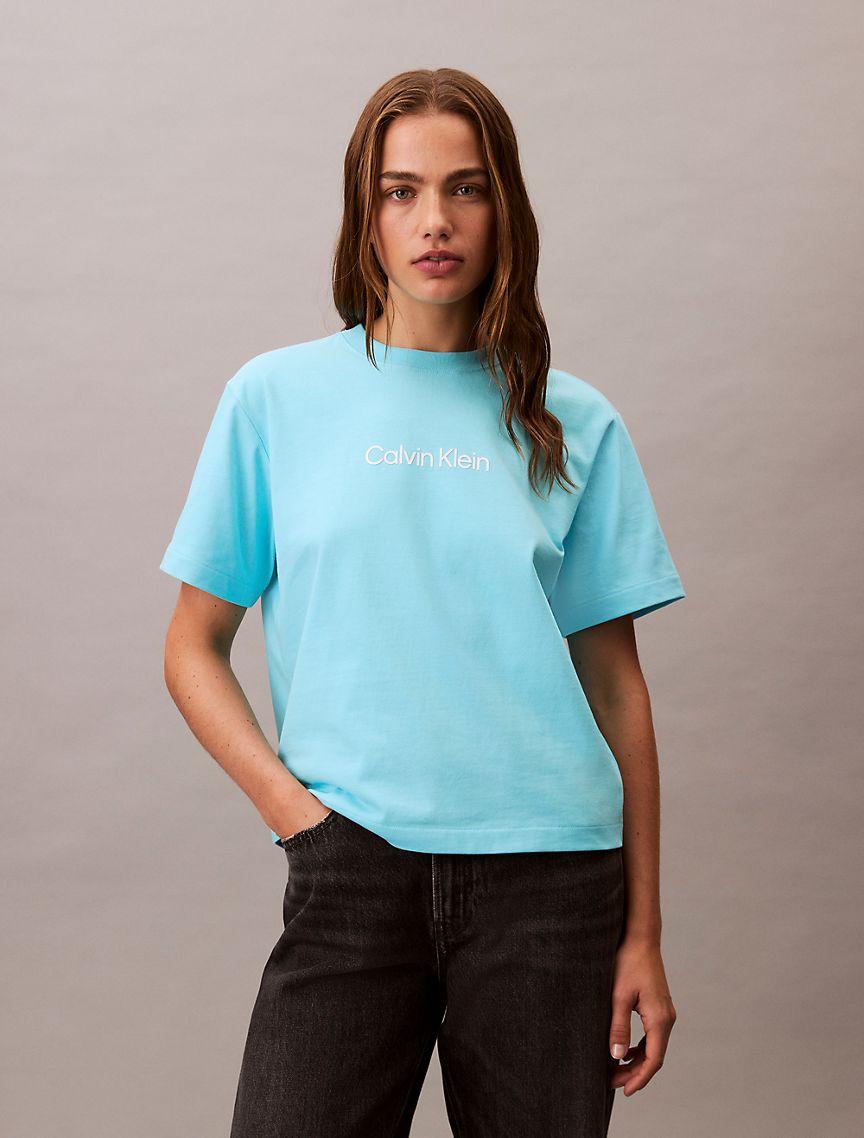 Standard Logo Boxy Fit Crewneck T-Shirt Product Image