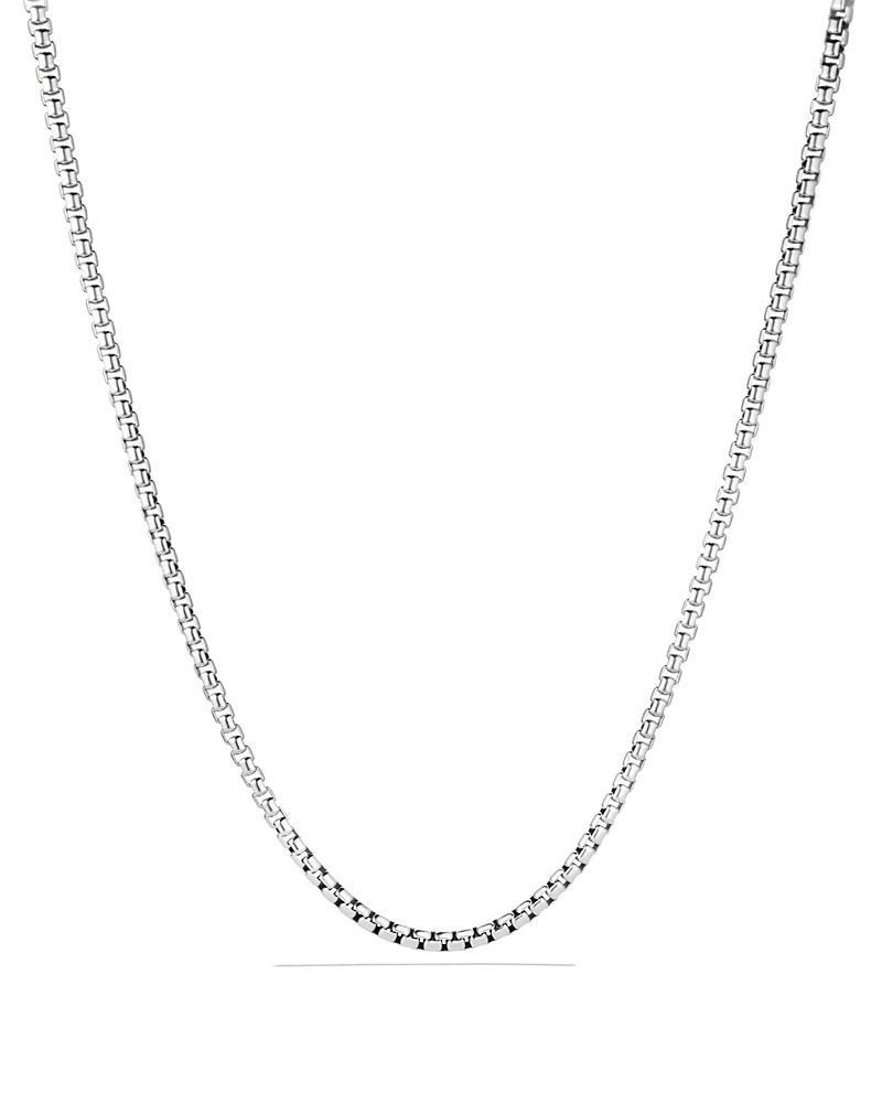Mens Box Chain Necklace In Sterling Silver, 5.2mm Product Image