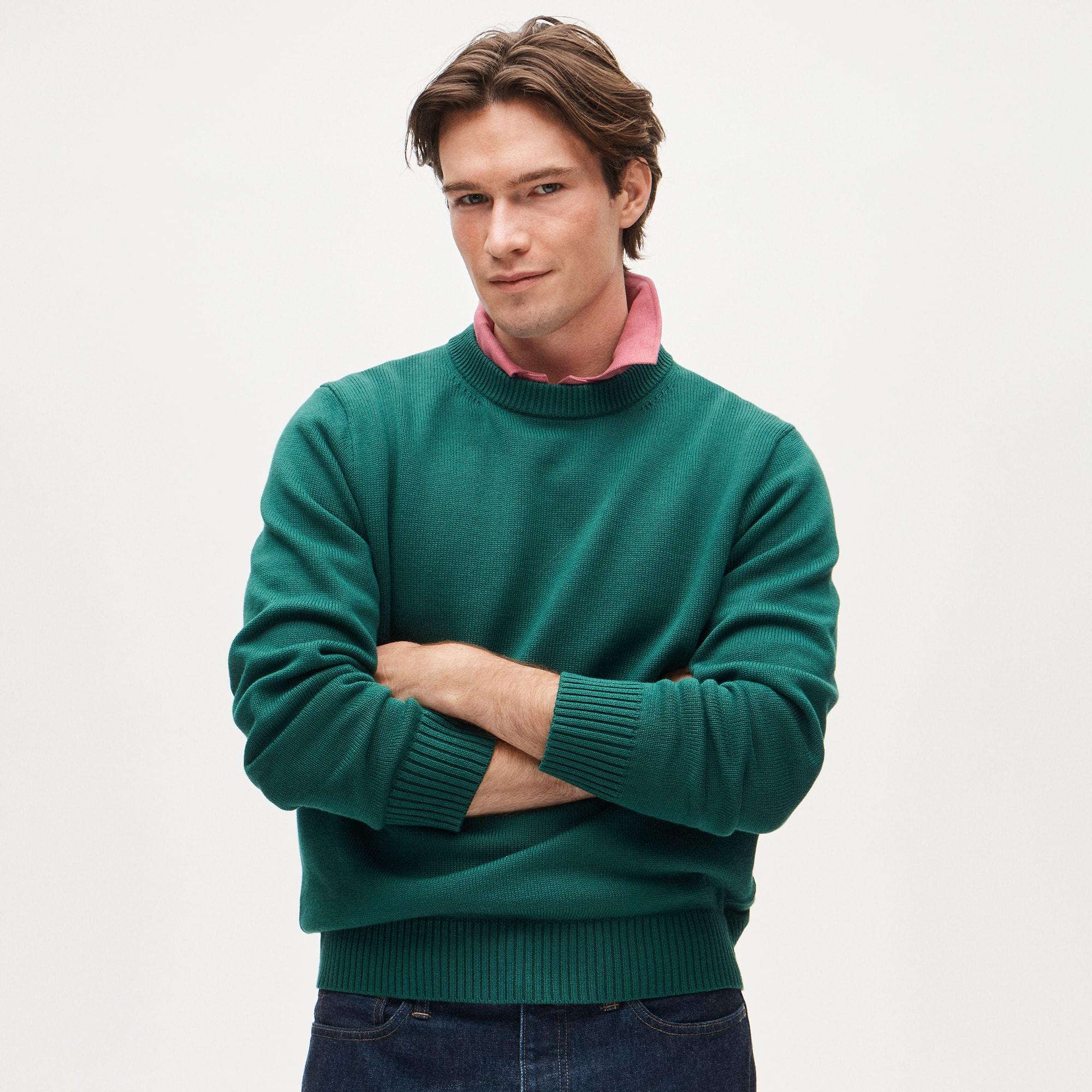 Heritage cotton crewneck sweater Product Image