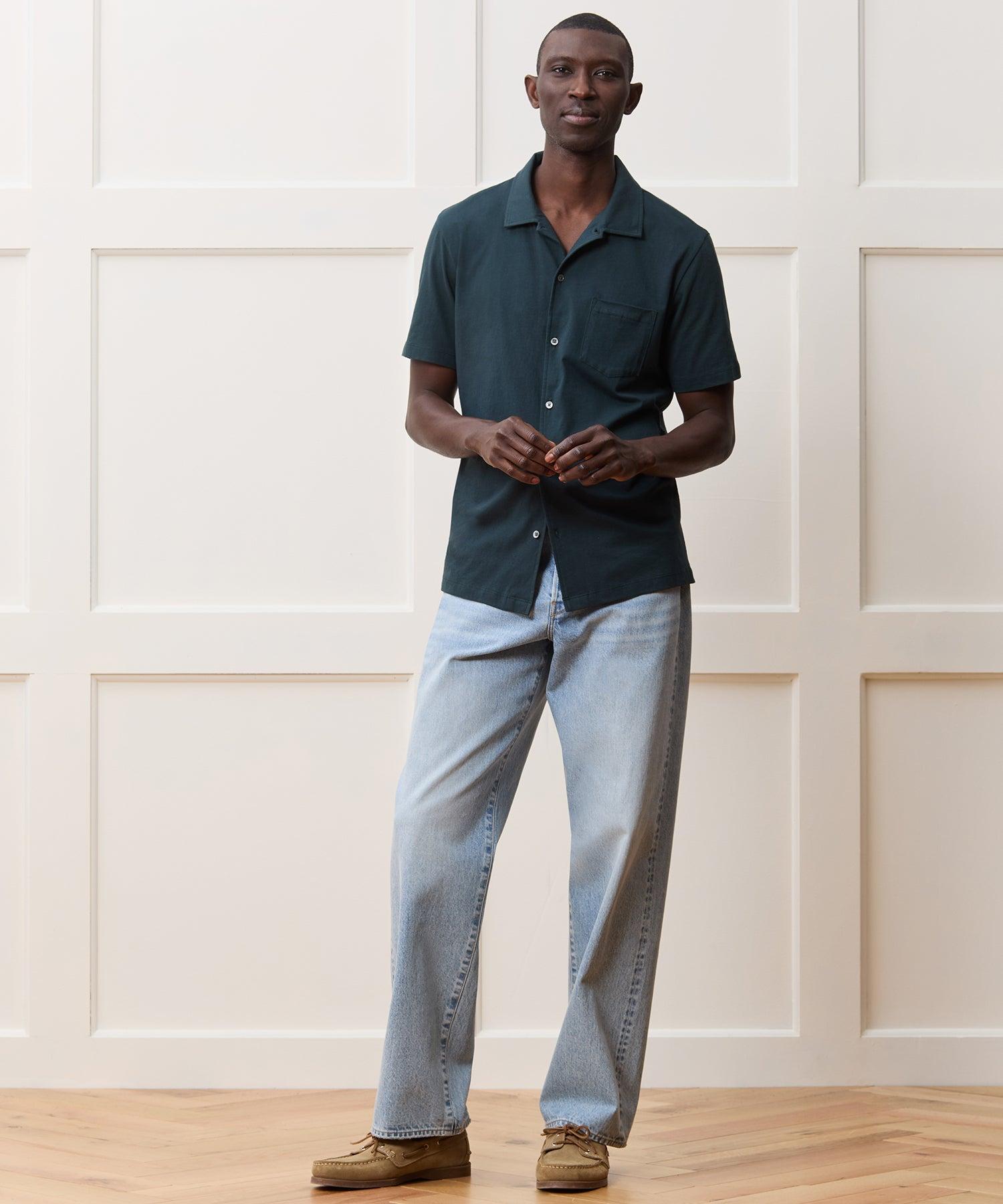 Made in L.A. Jersey Full-Placket Polo Product Image