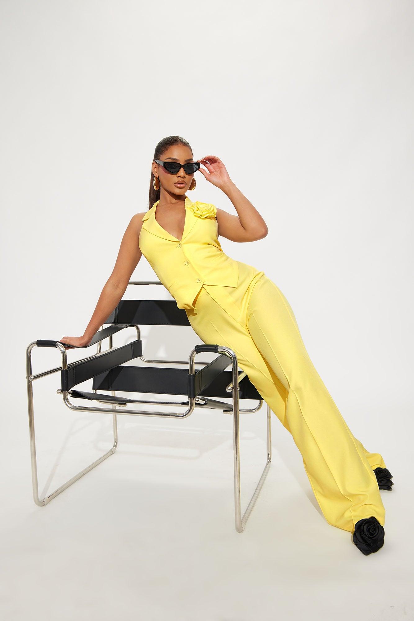 Elle Pant Set - Yellow Product Image