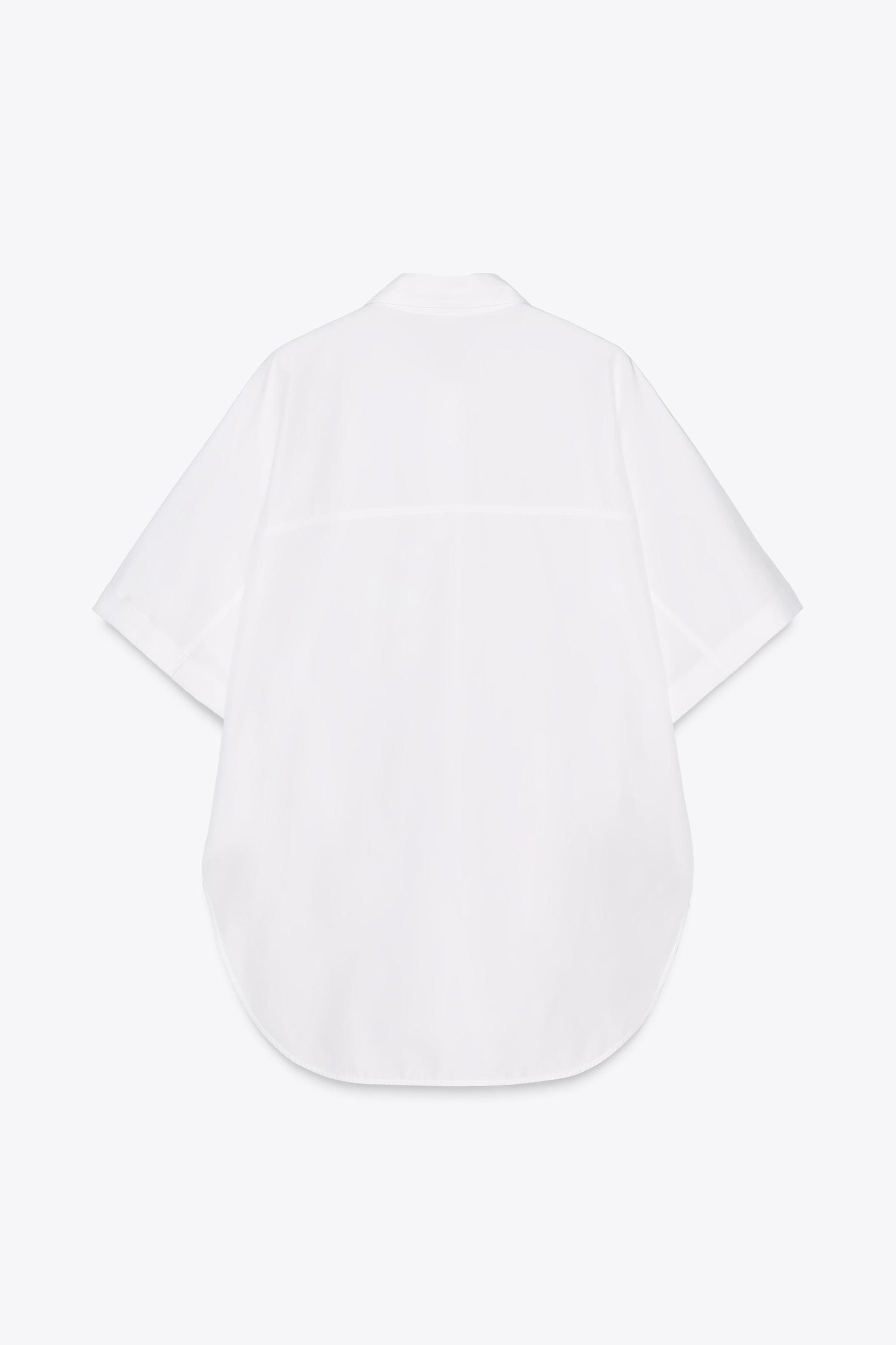 POPLIN SHIRT ZW COLLECTION Product Image