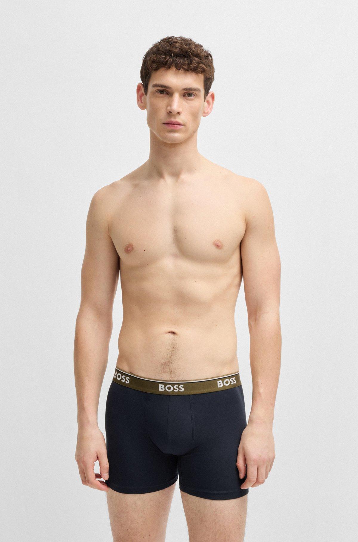 Three-pack of stretch cotton boxer briefs Product Image