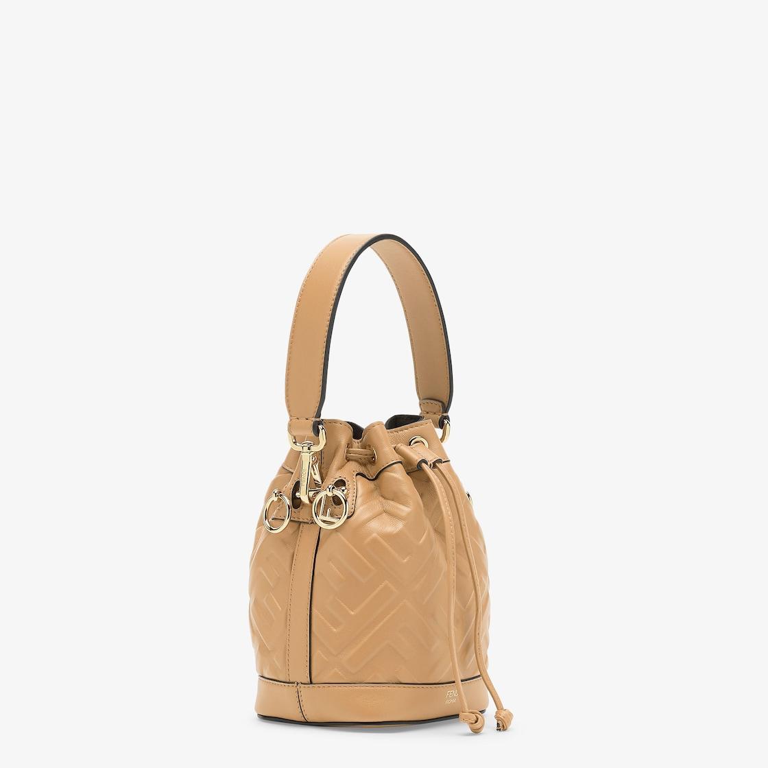 Mon TresorBeige leather mini-bag Product Image