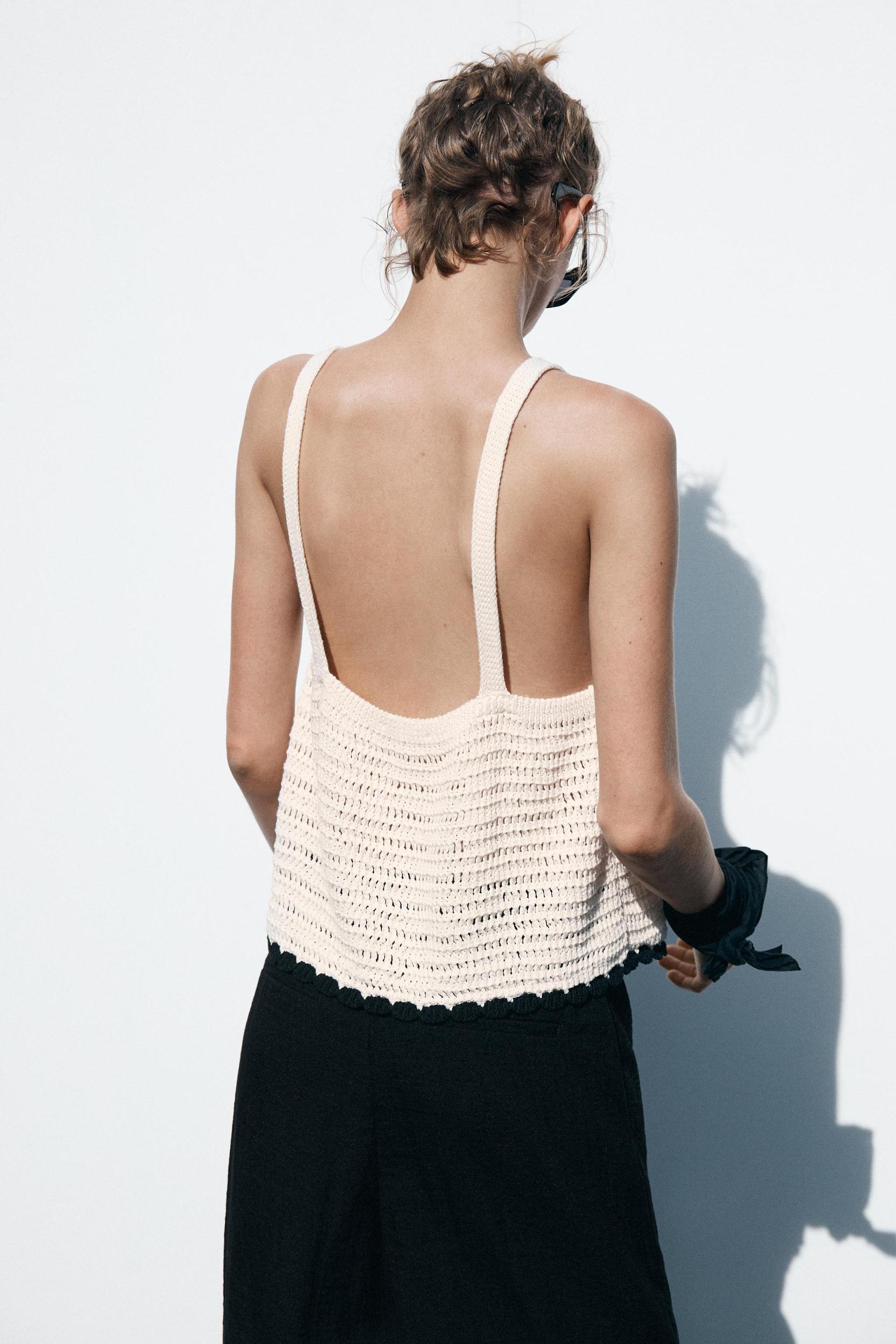 CROCHET TIE TOP Product Image