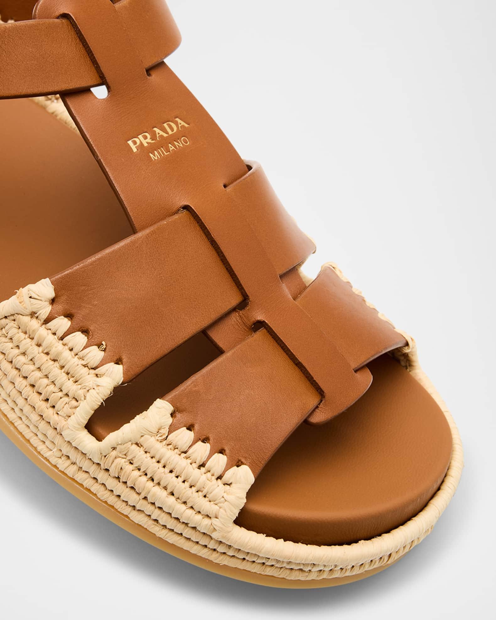 Leather Fisherman Espadrille Sandals Product Image