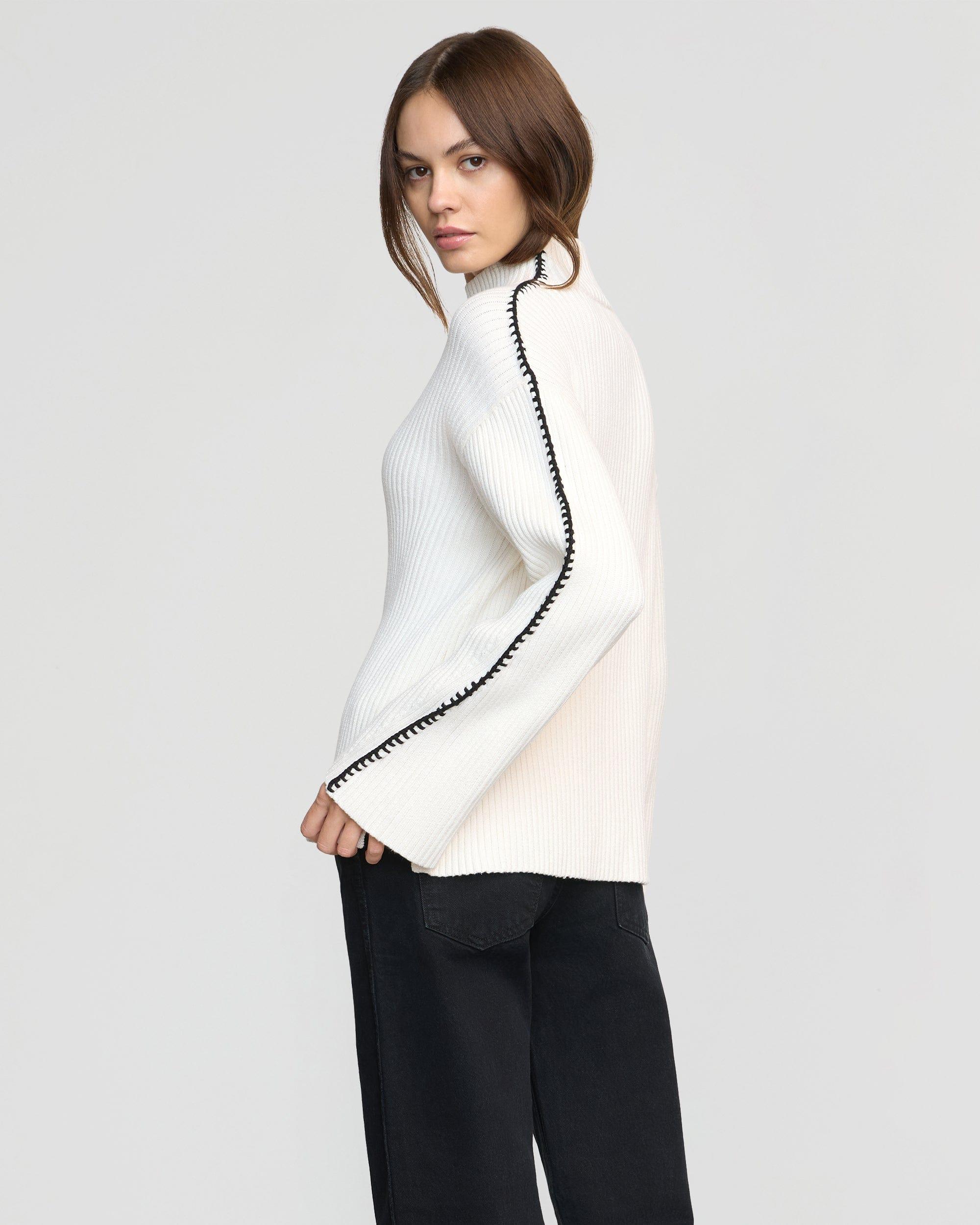Aki Organic Cotton Contrast Stitch Sweater Product Image