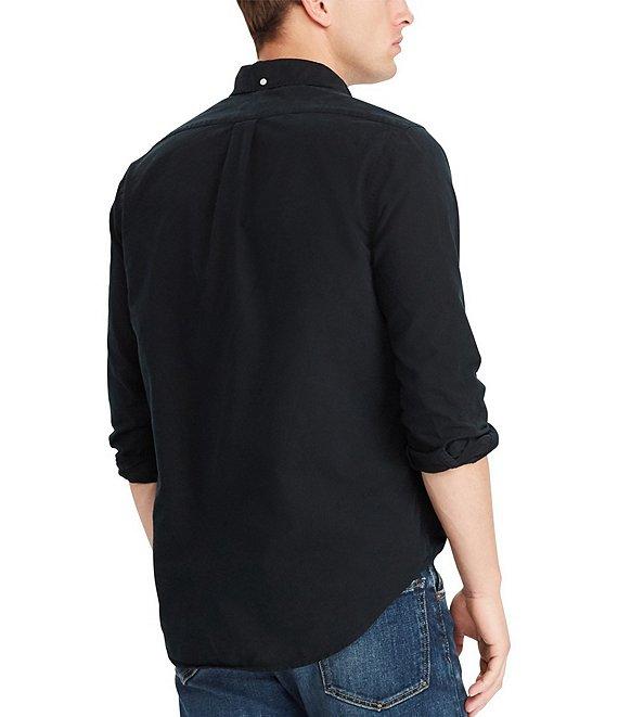 Polo Ralph Lauren Big & Tall Solid Garment-Dye Oxford Long Sleeve Woven Shirt Product Image