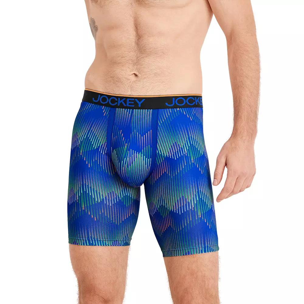 Men's Jockey 3-Pack Chafe-Proof Pouch Microfiber 8.5" Long Leg Boxer Briefs,  Product Image