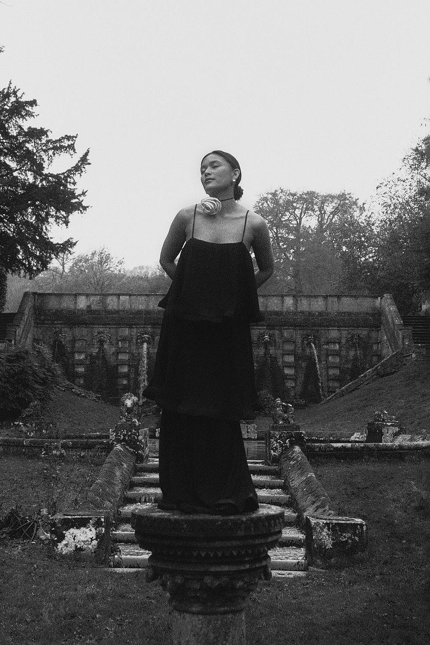 Flounce Maxi Dress Product Image