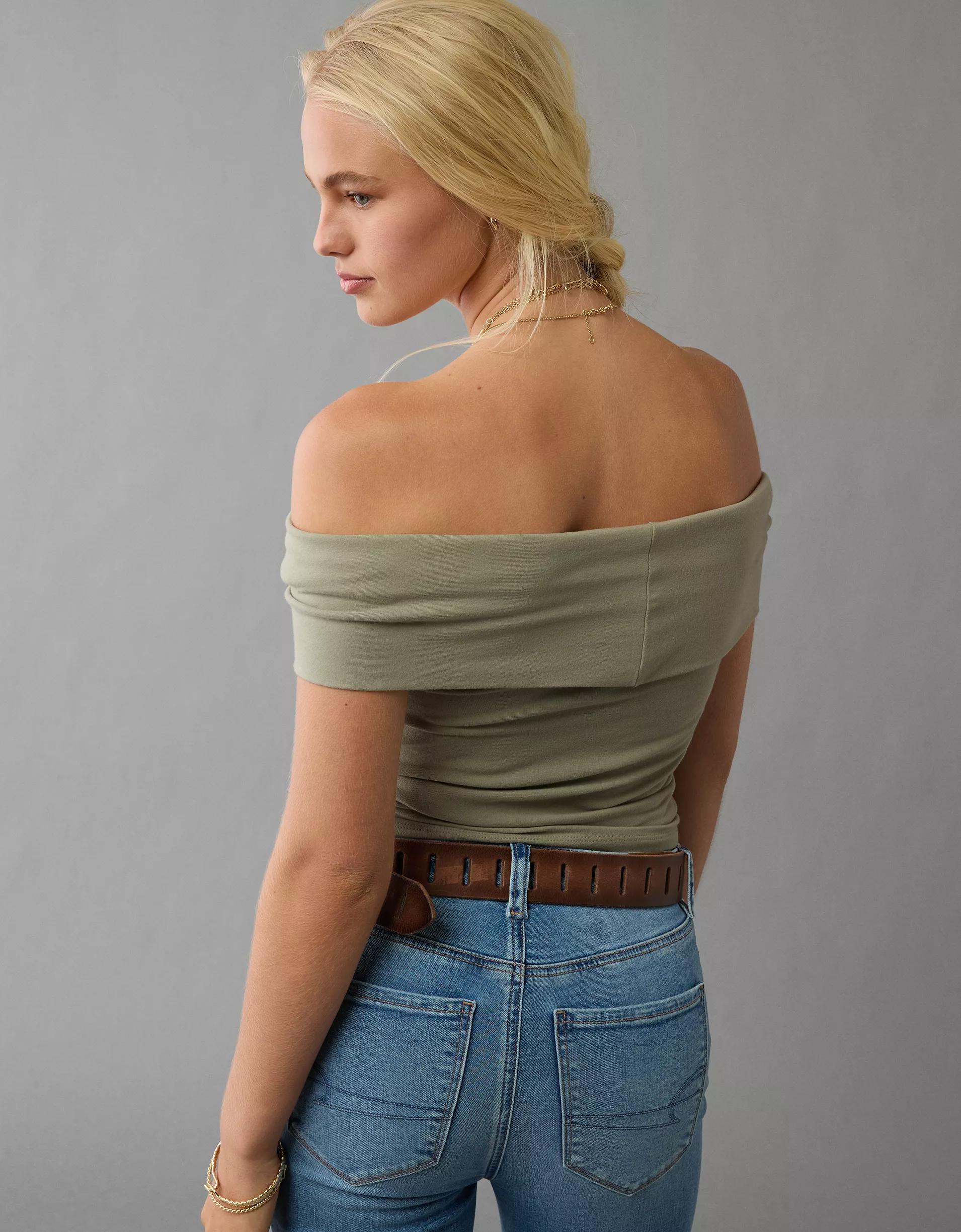 AE Off The Shoulder Foldover Top Product Image