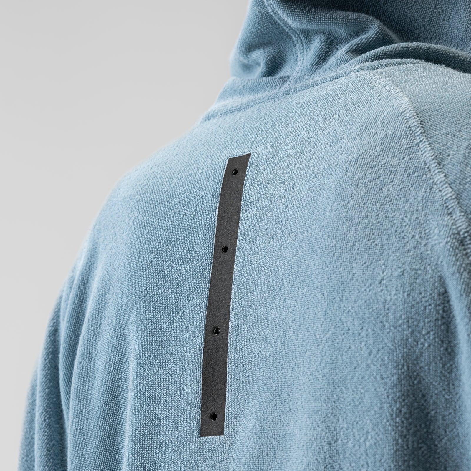 1054. Towel Terry Reversible Hoodie - Light Sky Product Image
