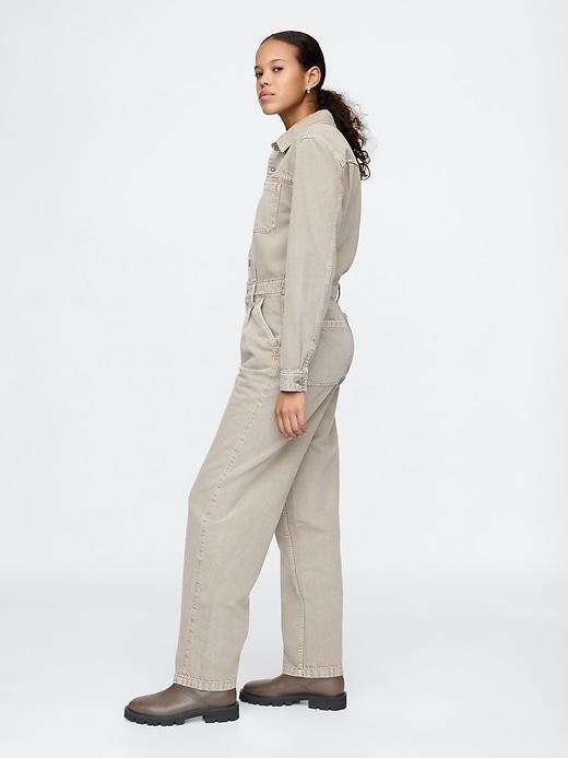 Denim Utility Jumpsuit Product Image