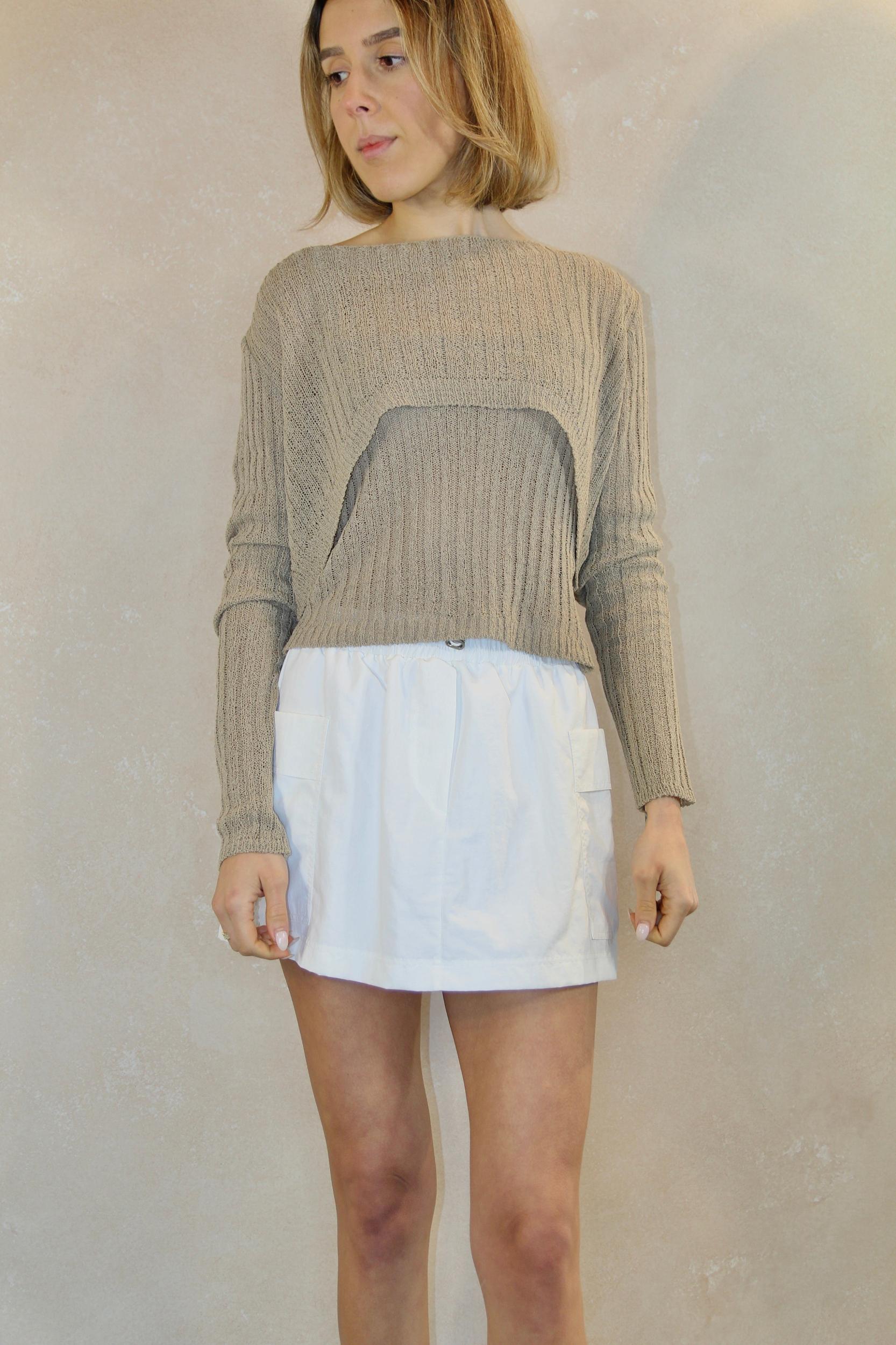 Utility Mini Skort White Product Image