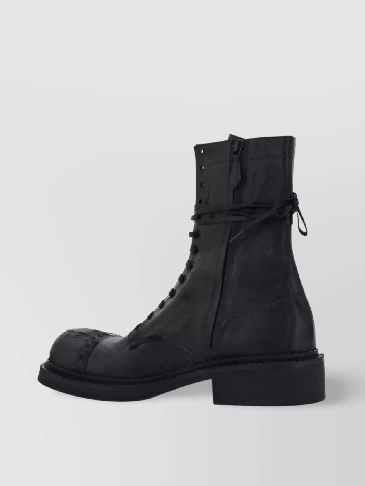 lace-up leather boots Product Image