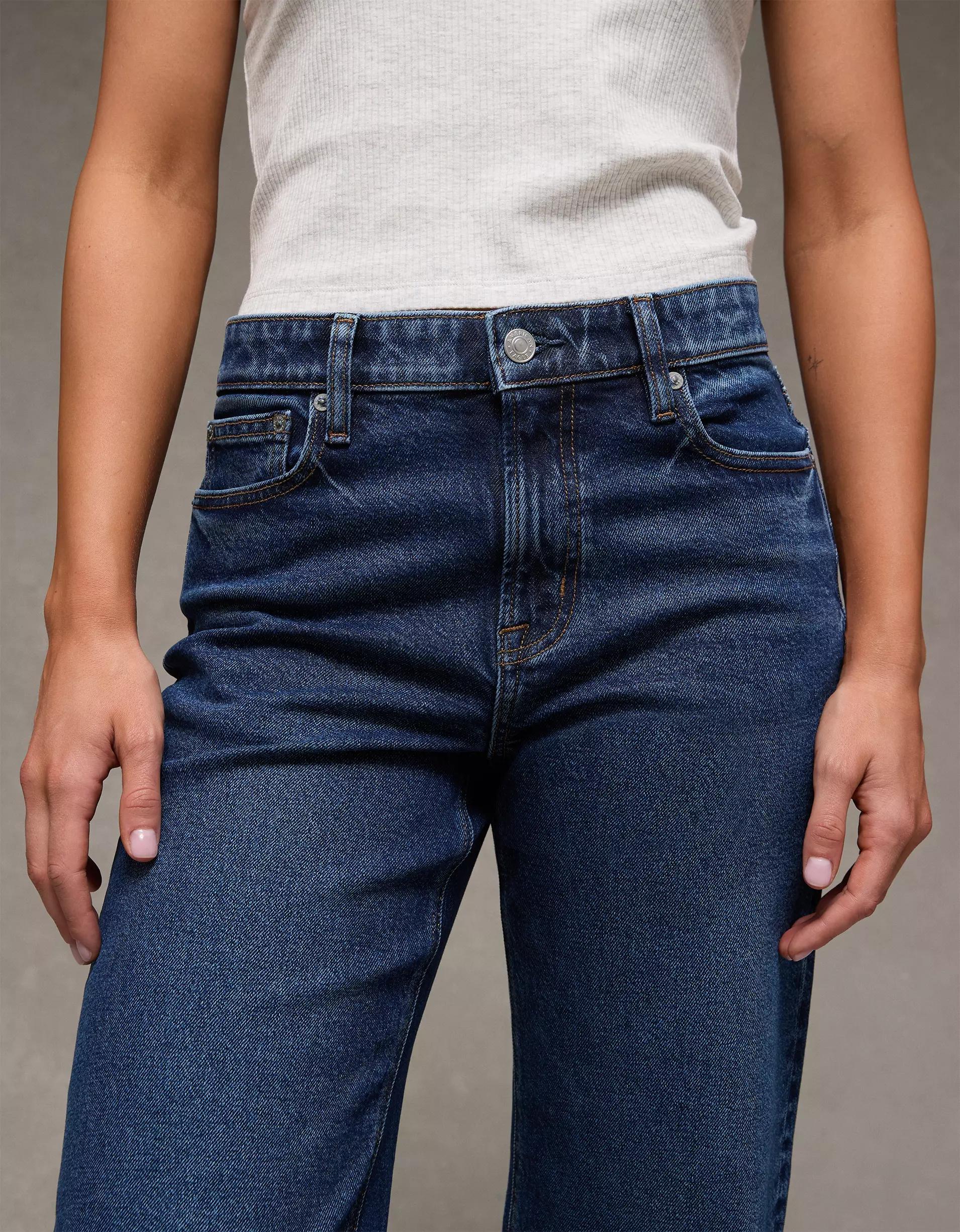 AE Stretch High-Waisted Stovepipe Jean Product Image