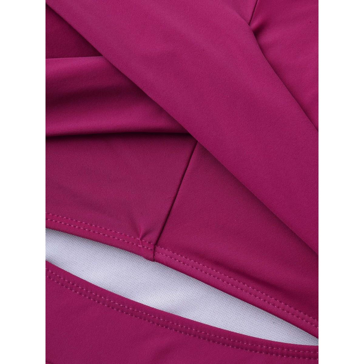 Plus Size Cut-Out Twist Front One-Piece Swimsuit Women's Swimwear Deeppurplered Beach Twist Curve Bathing Suits High stretch One Pieces BloomChic 14-16/1X Product Image