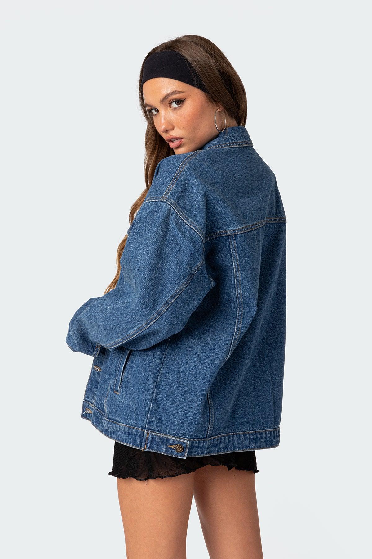 Dalia Oversized Denim Jacket Product Image