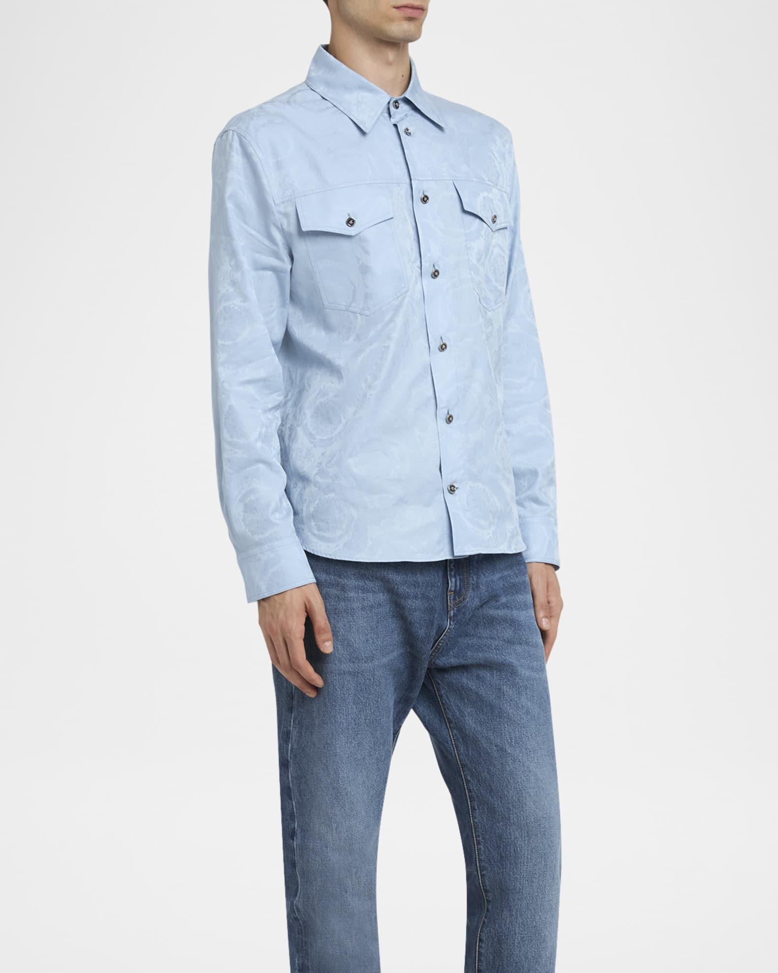 Men's Barocco Jacquard Sport Shirt Product Image