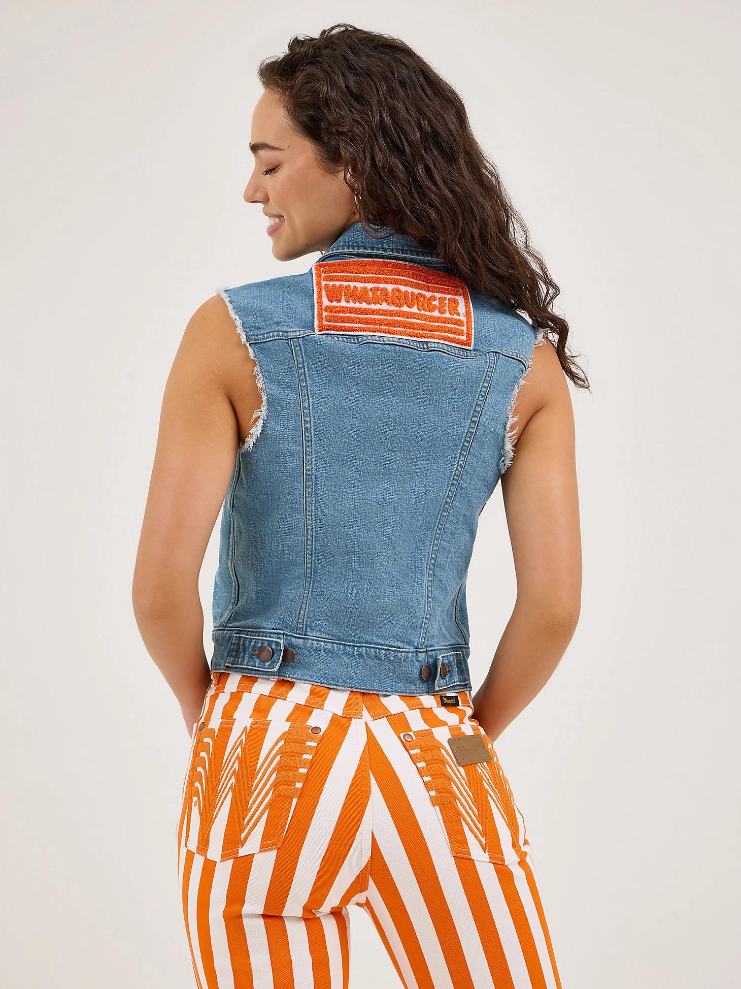 Wrangler x Whataburger Women's Cut-Off Vest | Women's JACKETS & OUTERWEAR | Wrangler® Product Image