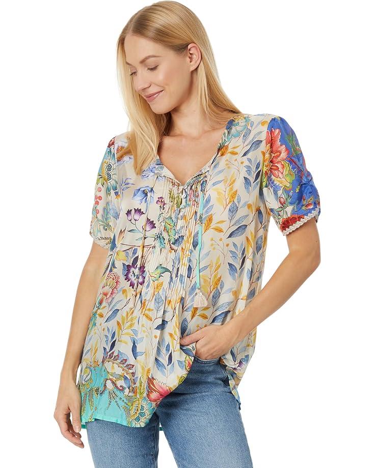 The Janie Favorite Short Sleeve Henley Tee Product Image