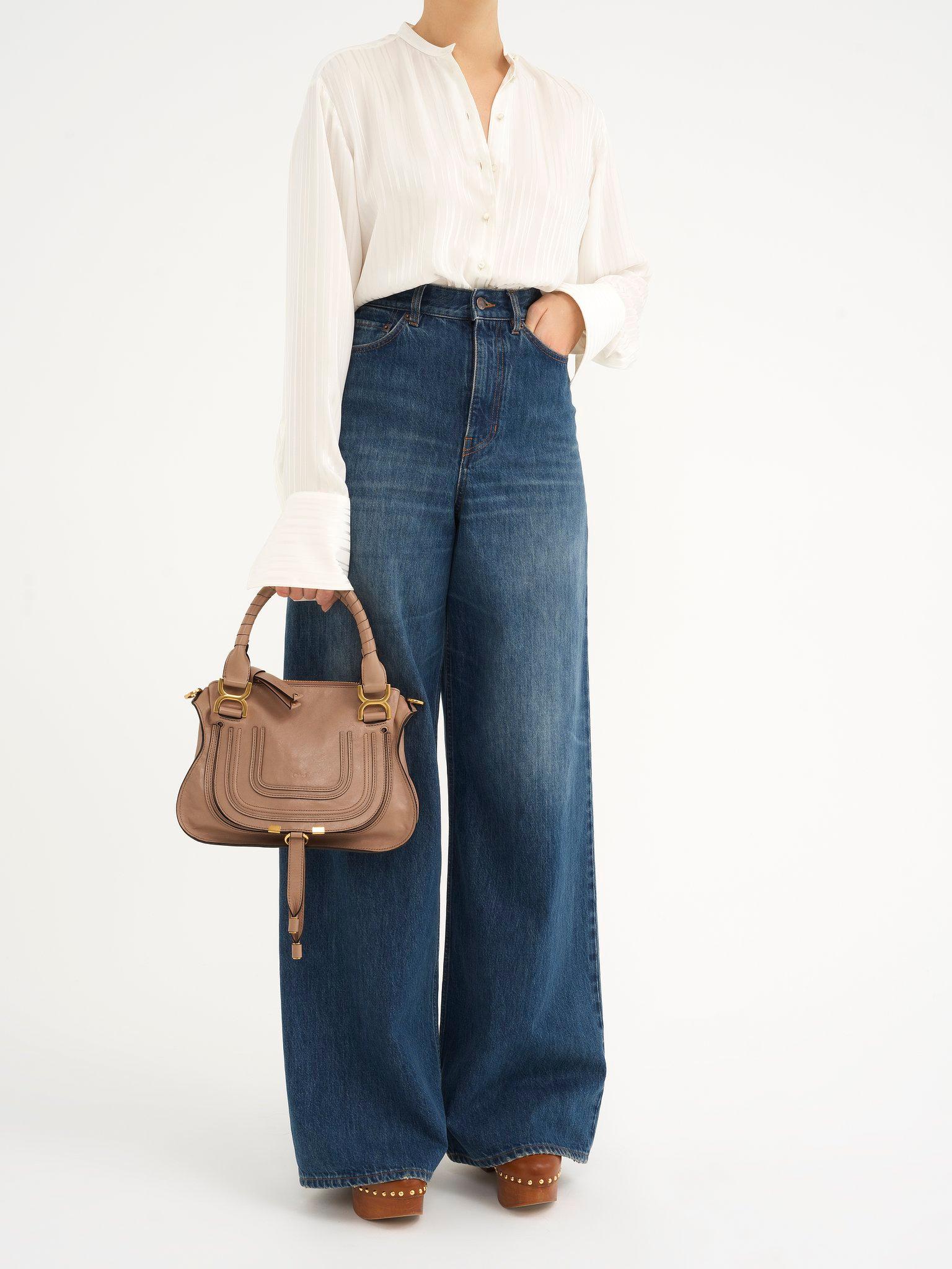 Small Marcie bag in shiny leather Product Image