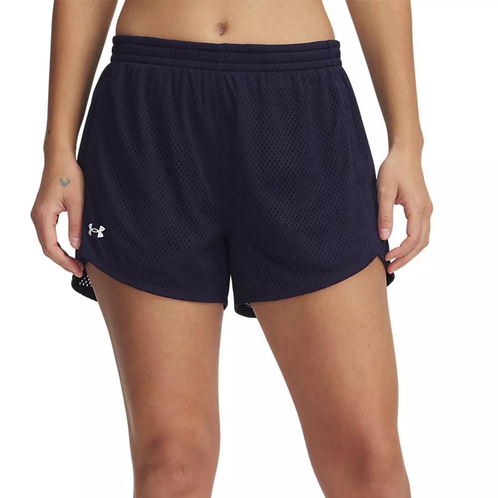 Women's Under Armour Tech™ Play Up Mesh Shorts, Size: XL, Black Navy Product Image