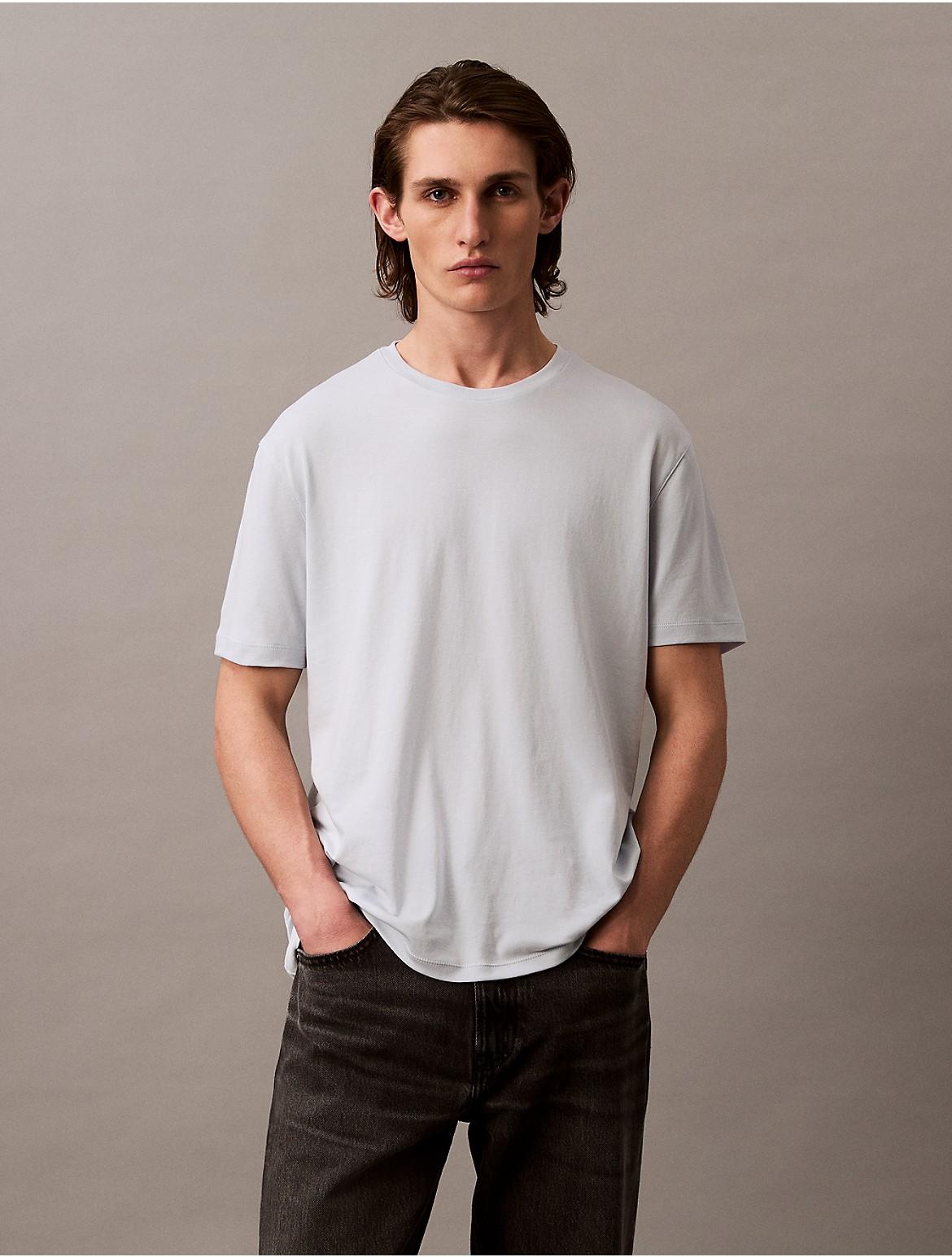 Calvin Klein Mens Supima Cotton Crewneck T-Shirt - Orange Product Image