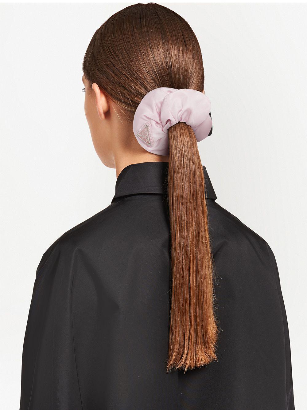 Re-Nylon triangle-logo scrunchie Product Image