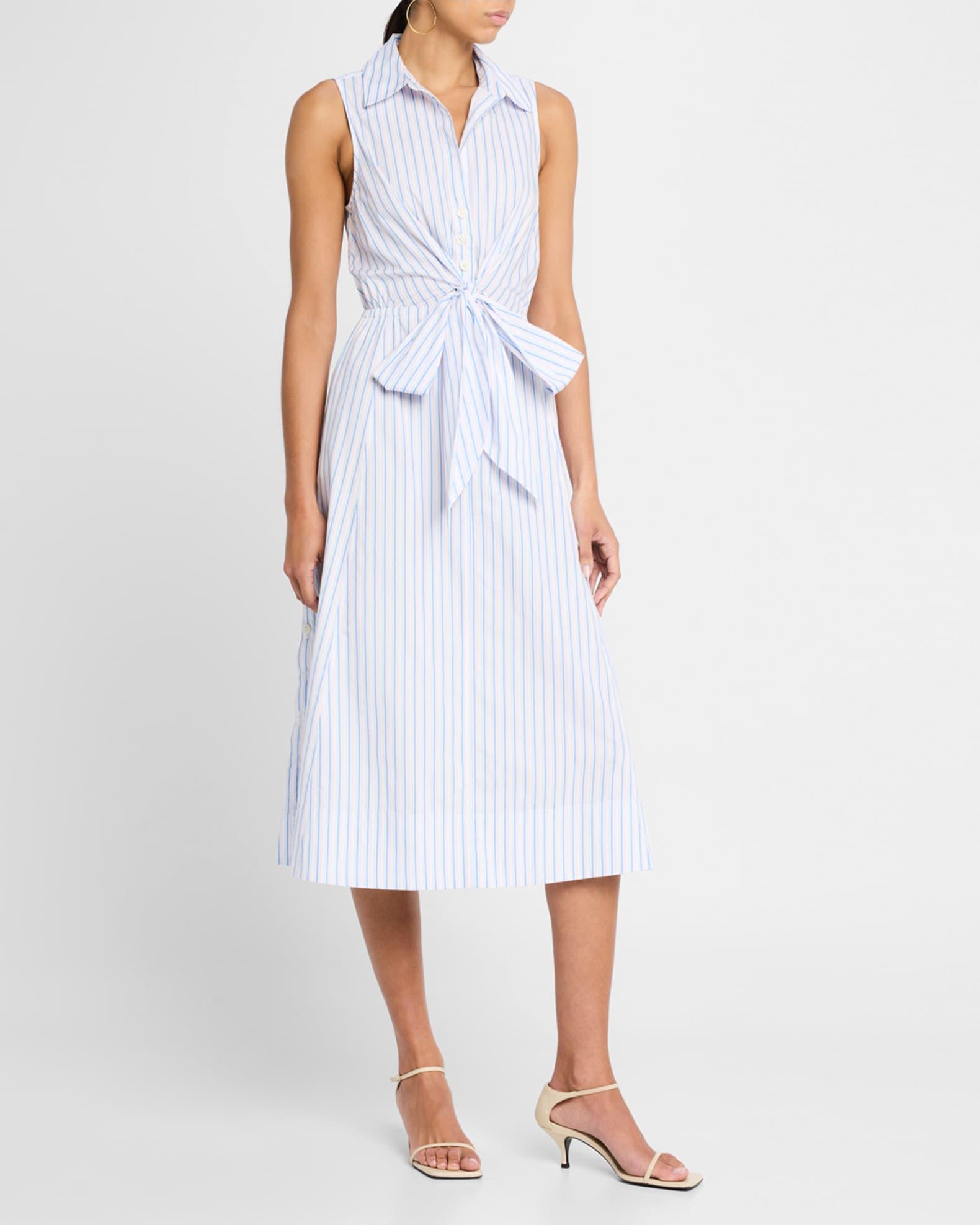 Shanaya Striped Wrap Dress Product Image