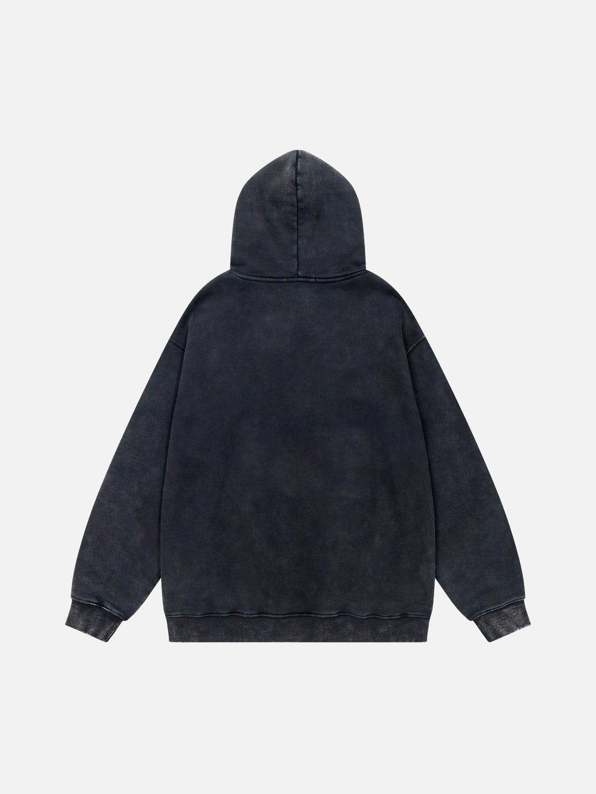 Aelfric Eden Embroidery Washed Pullover Hoodie Product Image