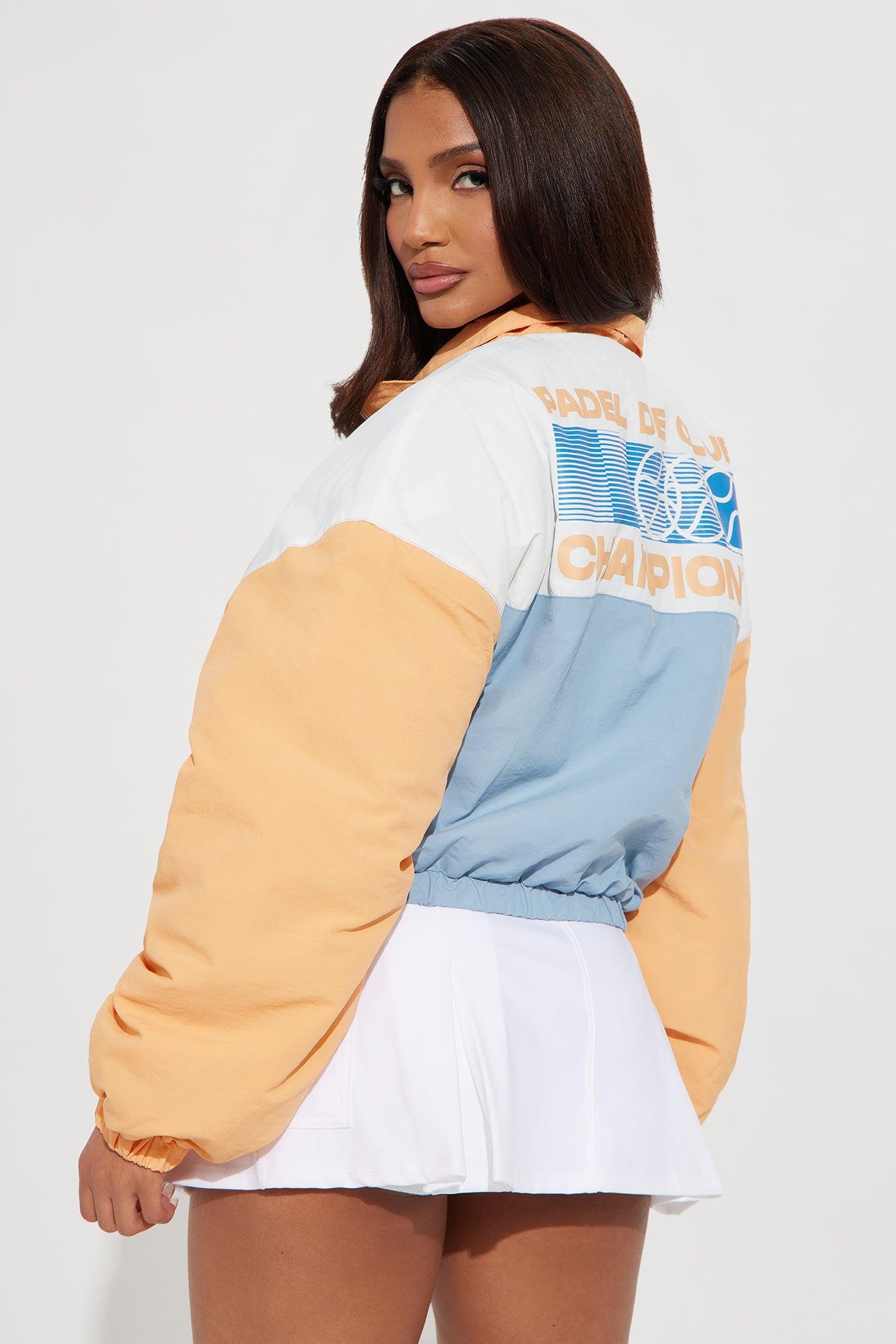 Champions Quarter Zip Varsity Jacket - Multi Color Female Product Image