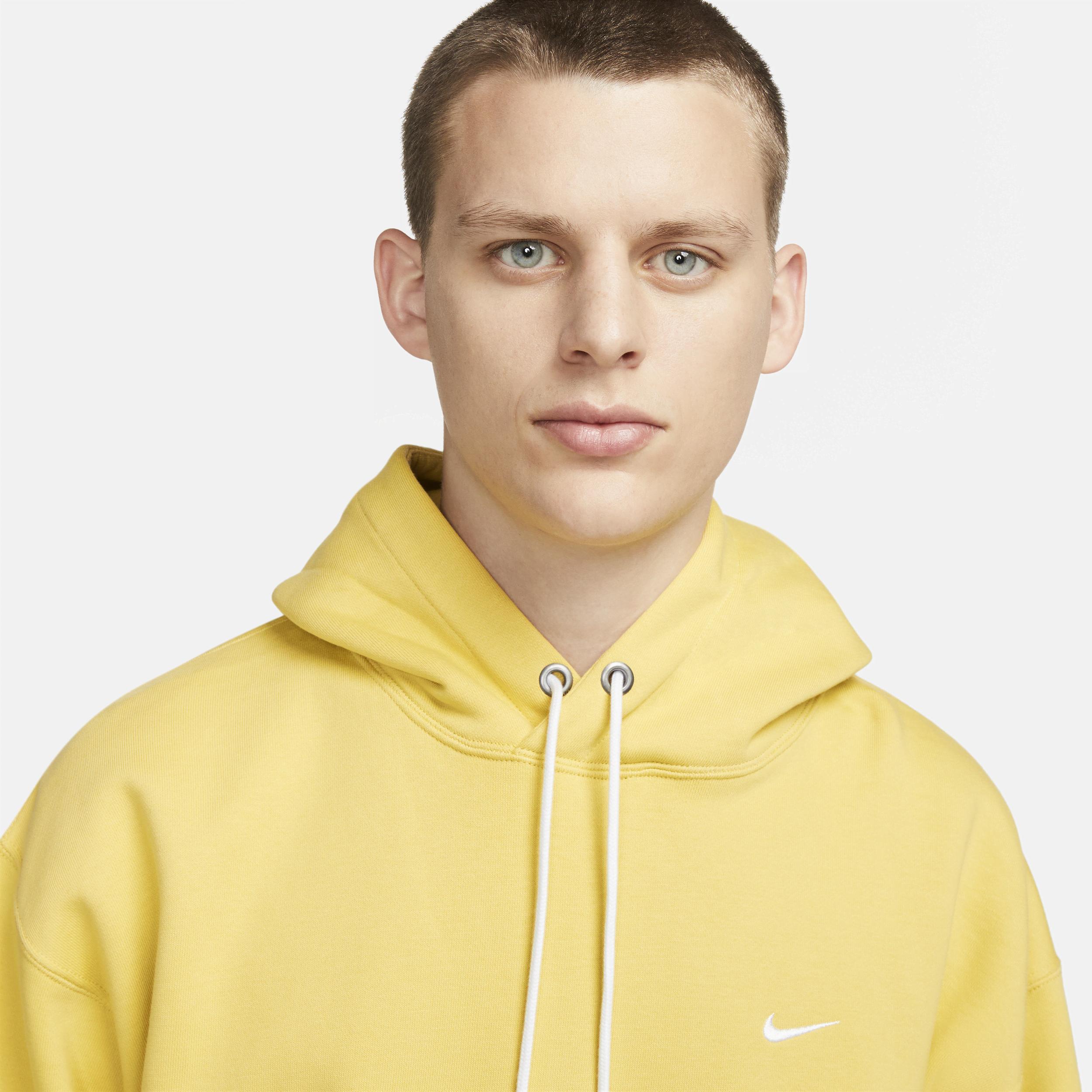 Nike Mens Solo Swoosh Fleece Pullover Hoodie | DX1355-700 Product Image