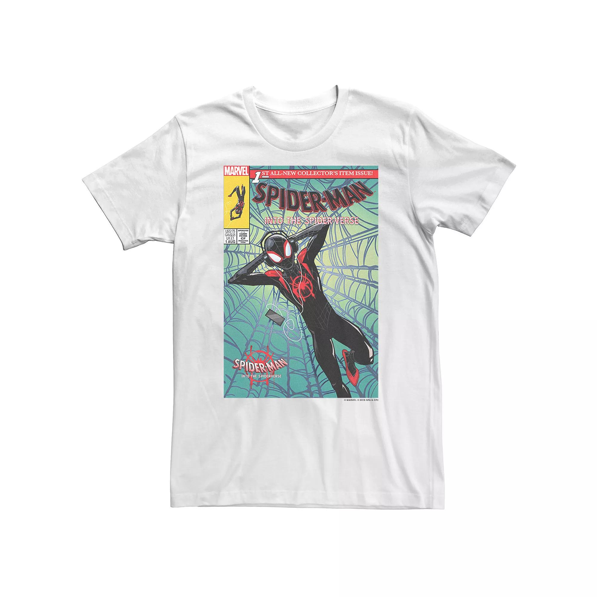 Big & Tall Marvel Spiderverse Collectors Comic Cover Tee, Men's,  Product Image