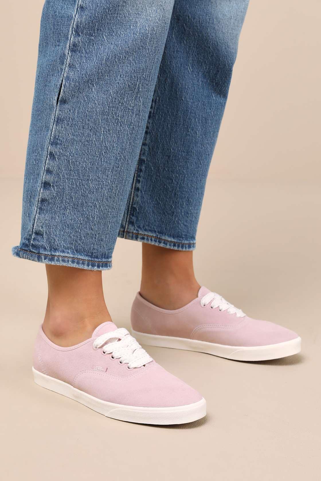 Authentic Lowpro Sepia Rose Suede Lace-Up Sneakers Product Image