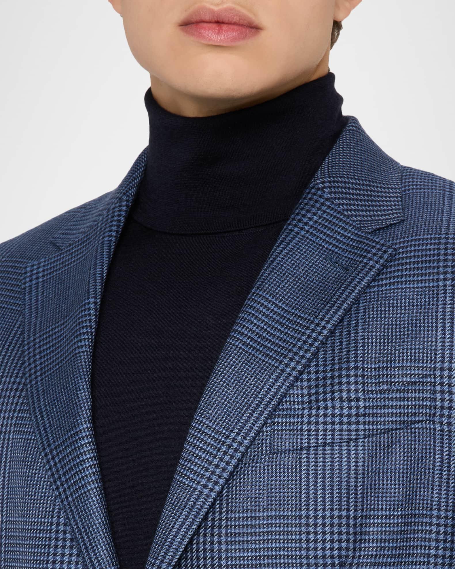 Men's Cashmere and Silk Prince Of Wales Sport Coat Product Image