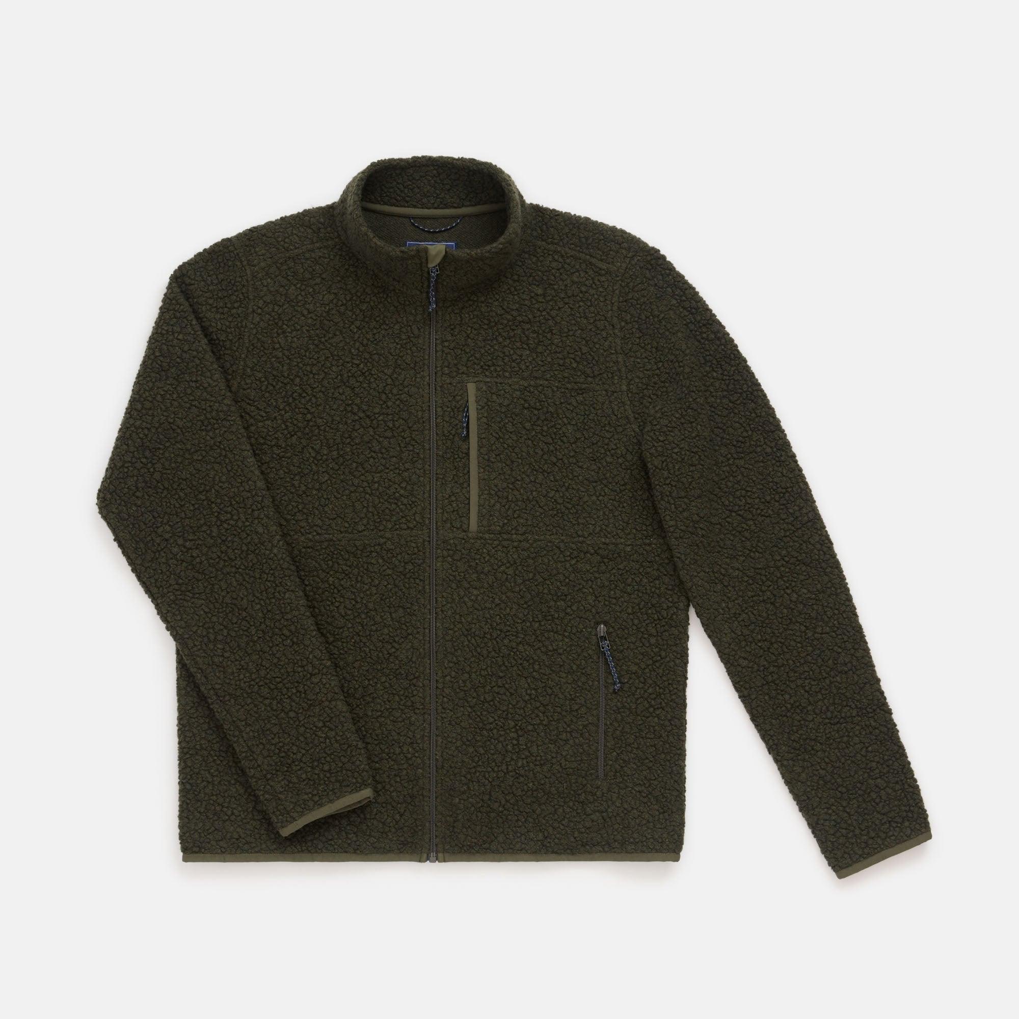 Merino Wool Fleece Jacket | Forest Night Product Image