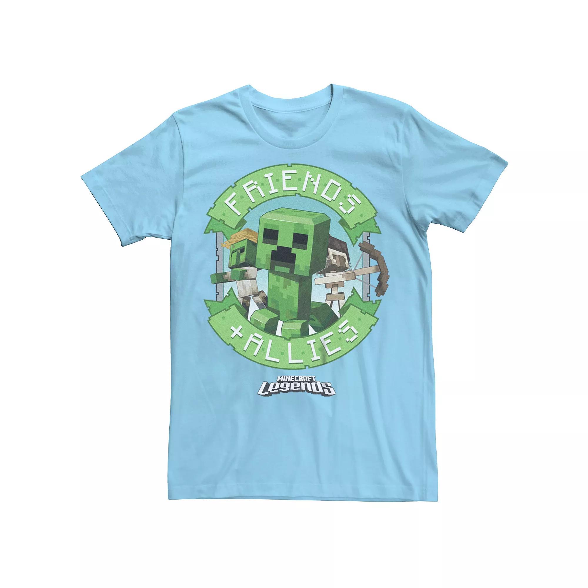 Men's Minecraft Legends Mobs Friends And Allies Graphic Tee,  Product Image