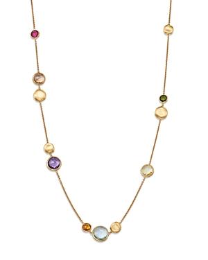 Marco Bicego 18K Gold Jaipur Color Mixed Gemstone Station Necklace, 16-18 Product Image