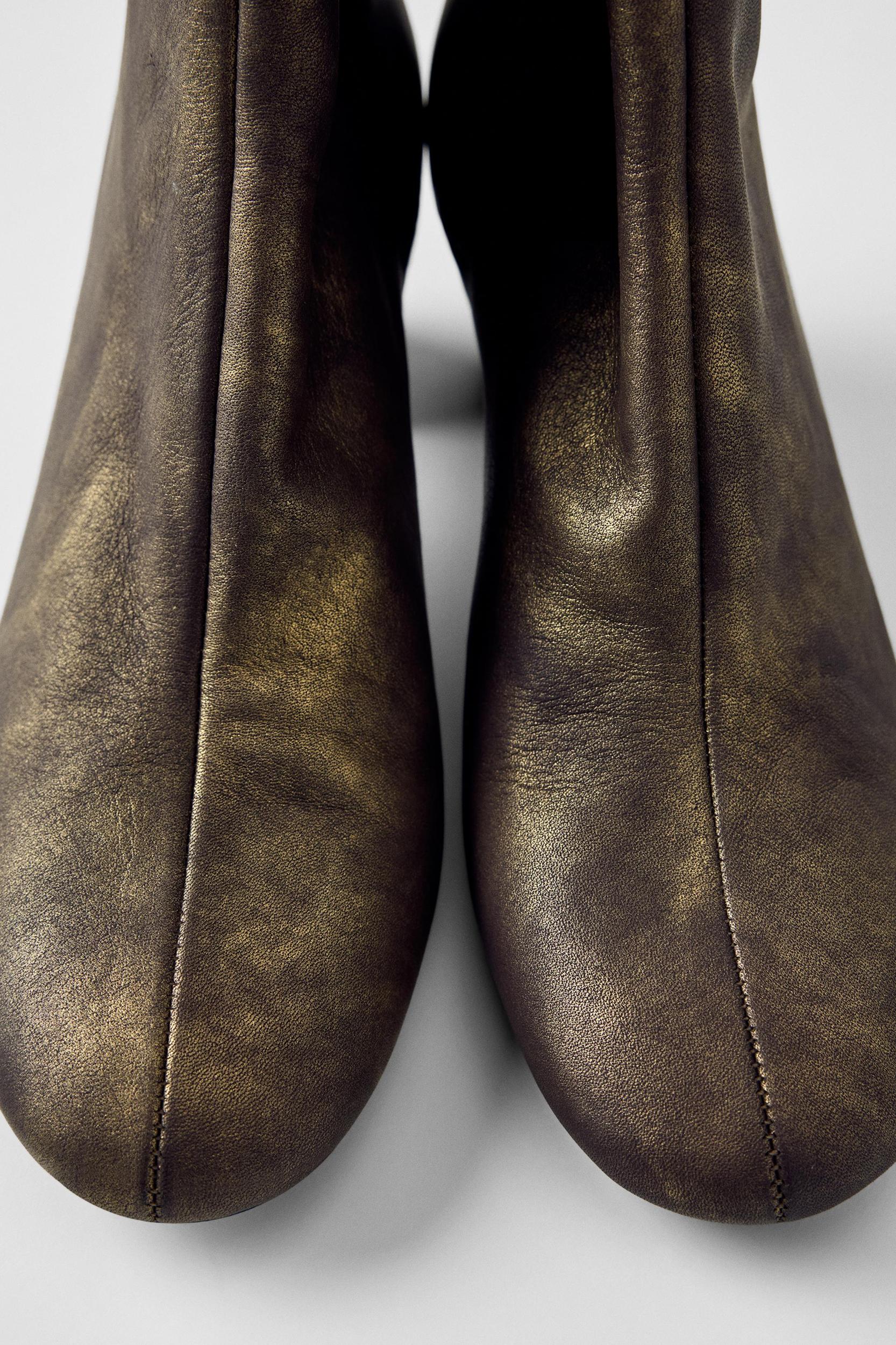 LEATHER HEELED BOOTS KATE MOSS X ZARA Product Image