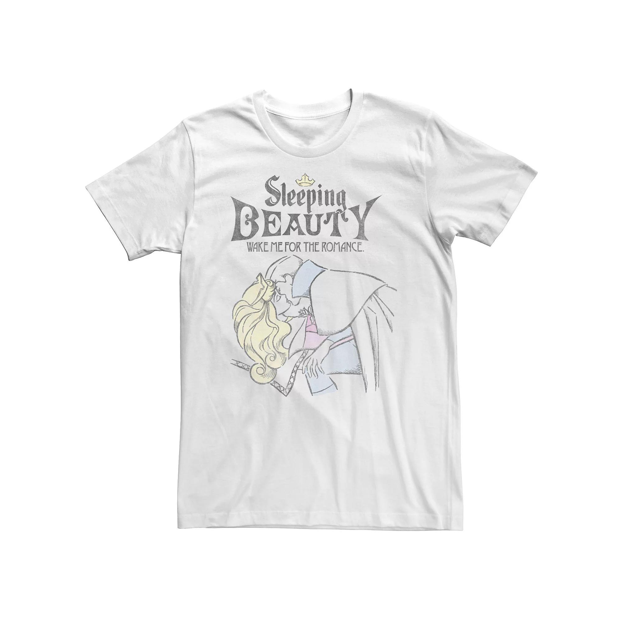 Big & Tall Disney Sleeping Beauty Wake Me For The Romance Sketch Tee, Men's,  Product Image