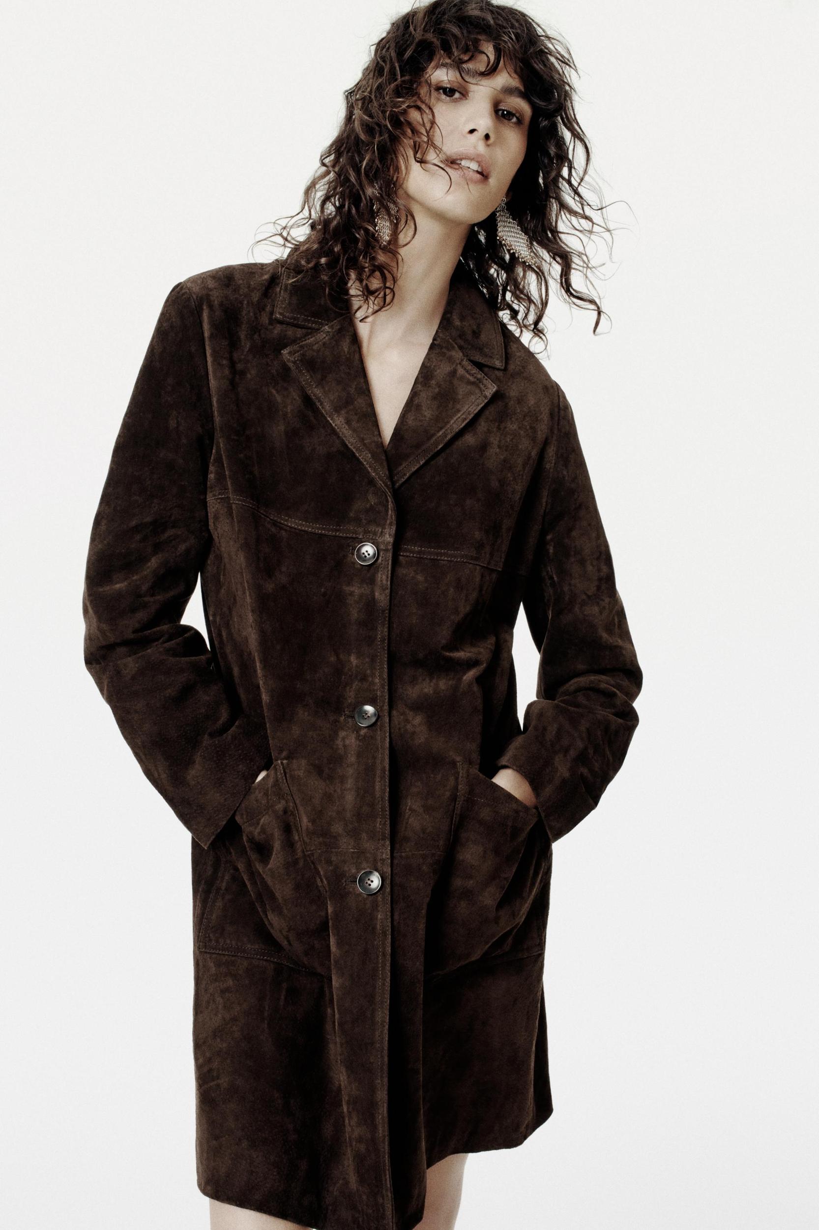 100% SUEDE COAT ZW COLLECTION LIMITED EDITION Product Image