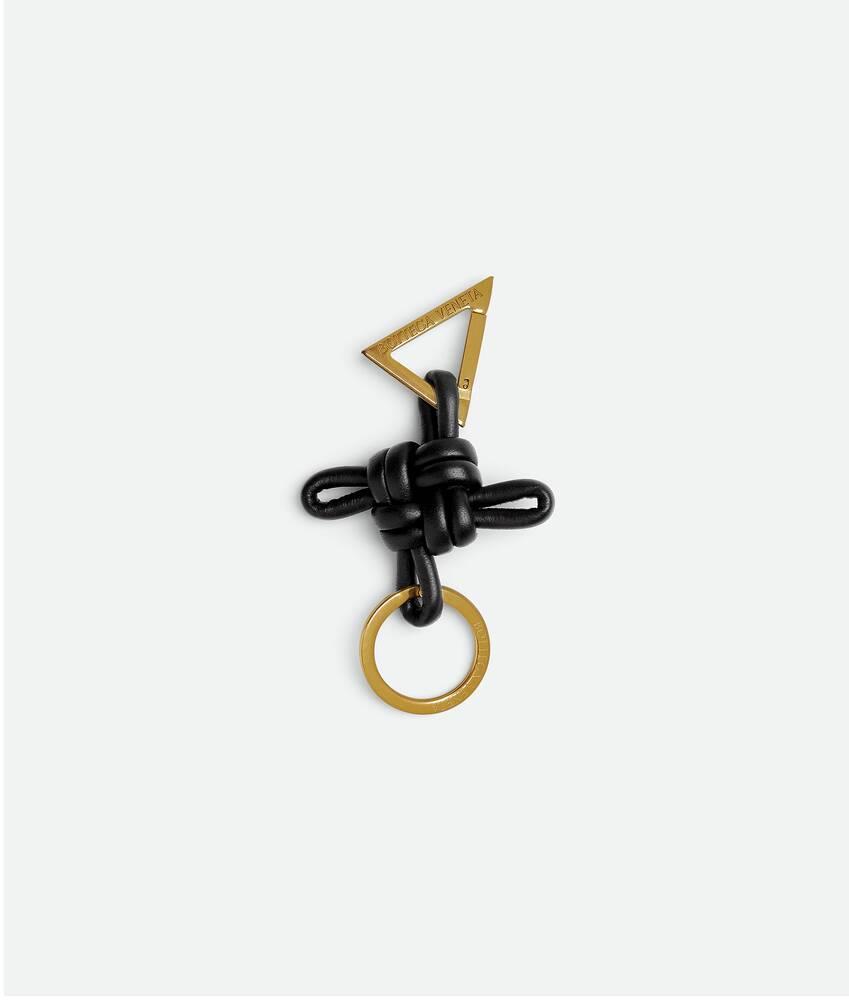 Women's Double Knot Key Ring in Black Product Image