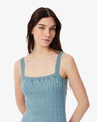 Women's Wash Effect Cable Knit Dress Product Image