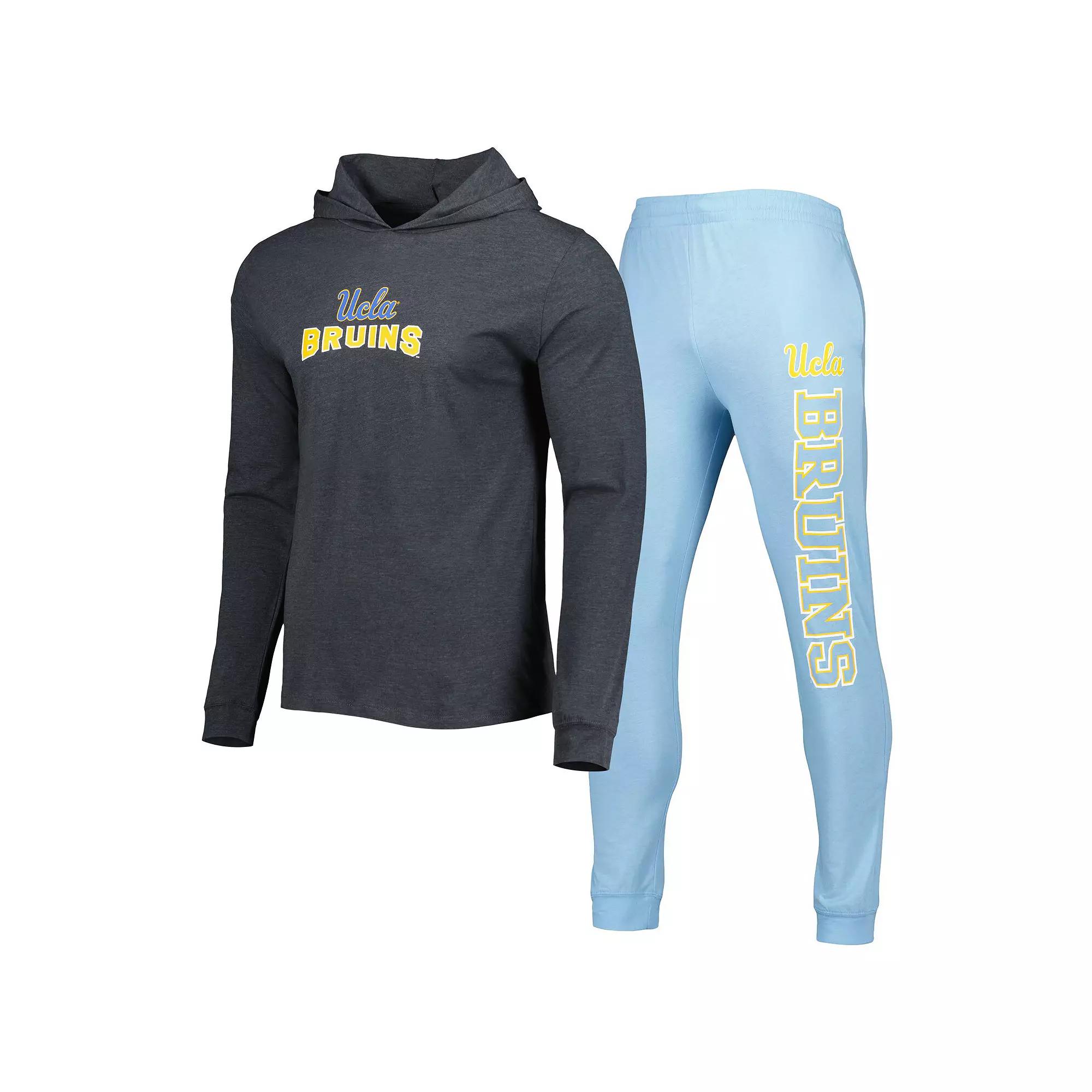Men's Concepts Sport Blue/Charcoal UCLA Bruins Meter Pullover Hoodie & Pant Sleep Set,  Product Image