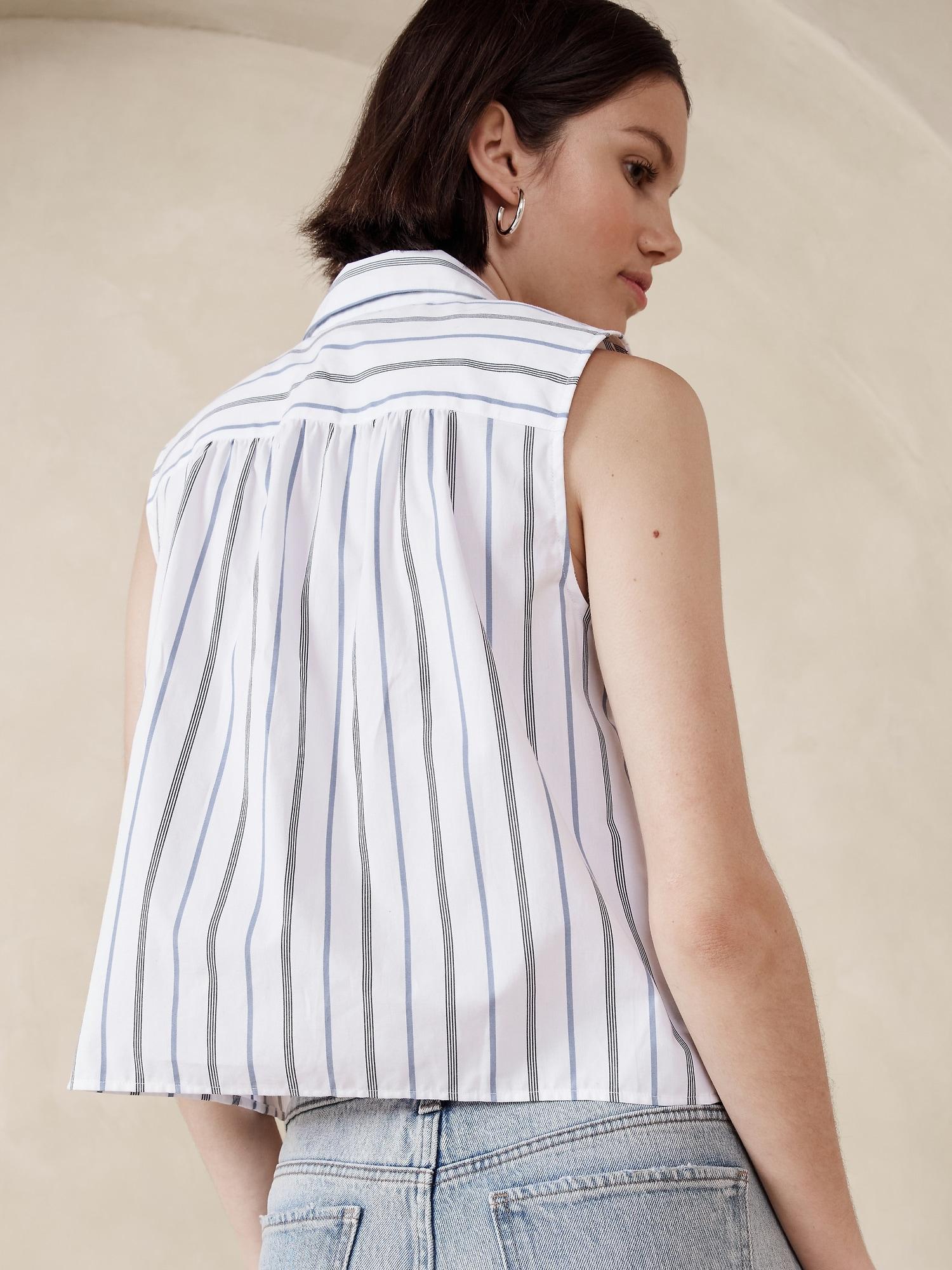 Poplin Collared Top Product Image
