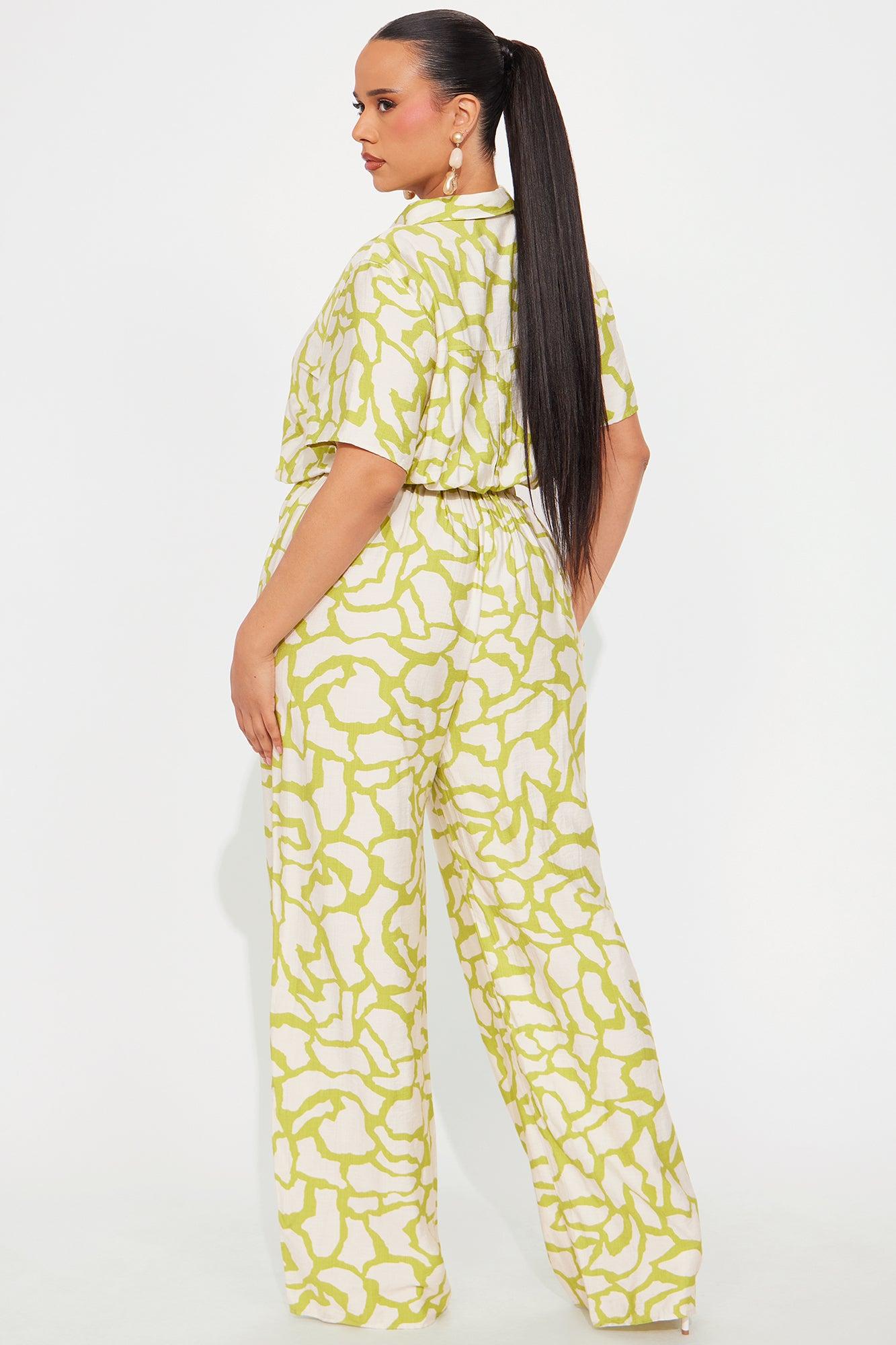 Leila Jumpsuit - Chartreuse Product Image
